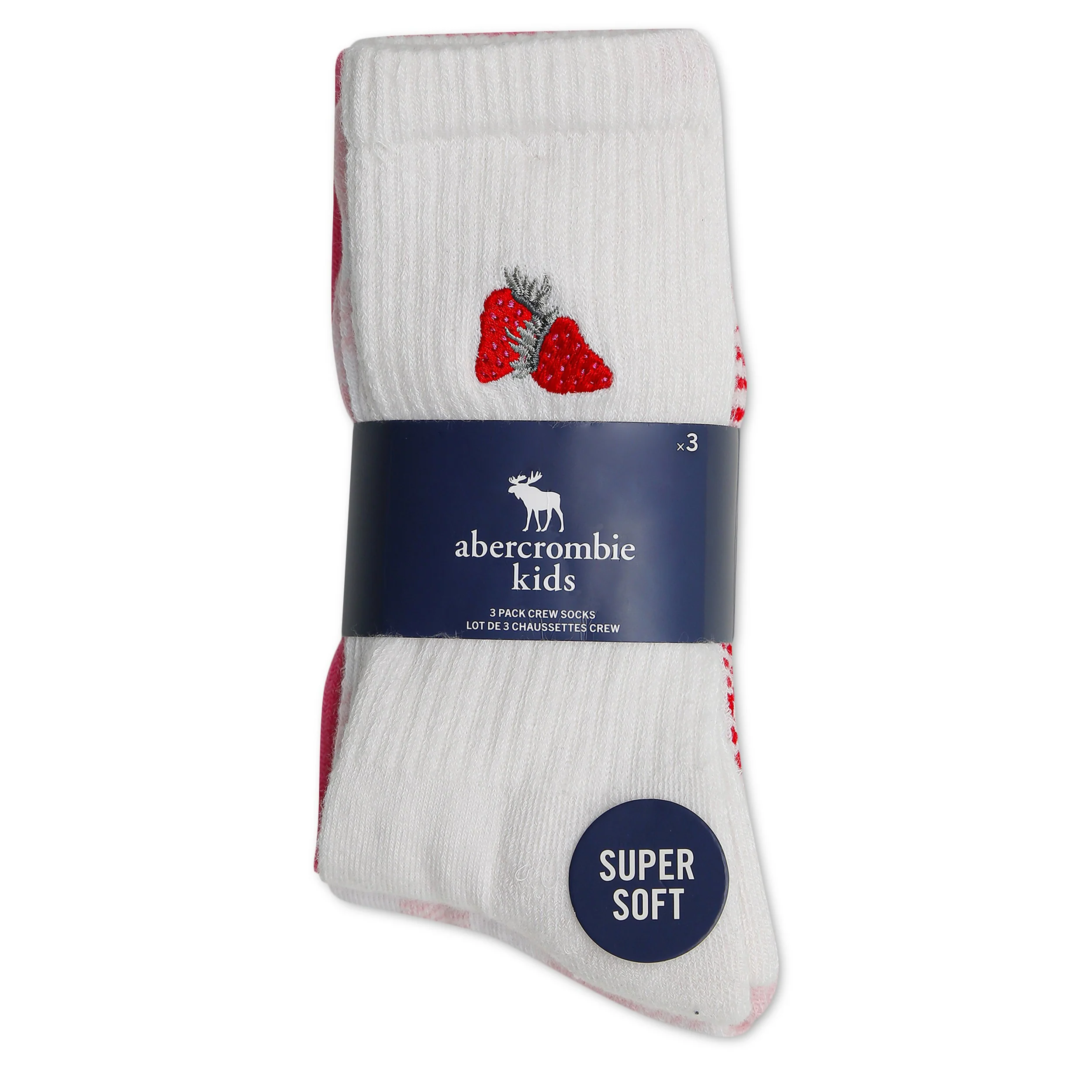 3 Pack Fashion Crew Sock 7-9 - Image 3