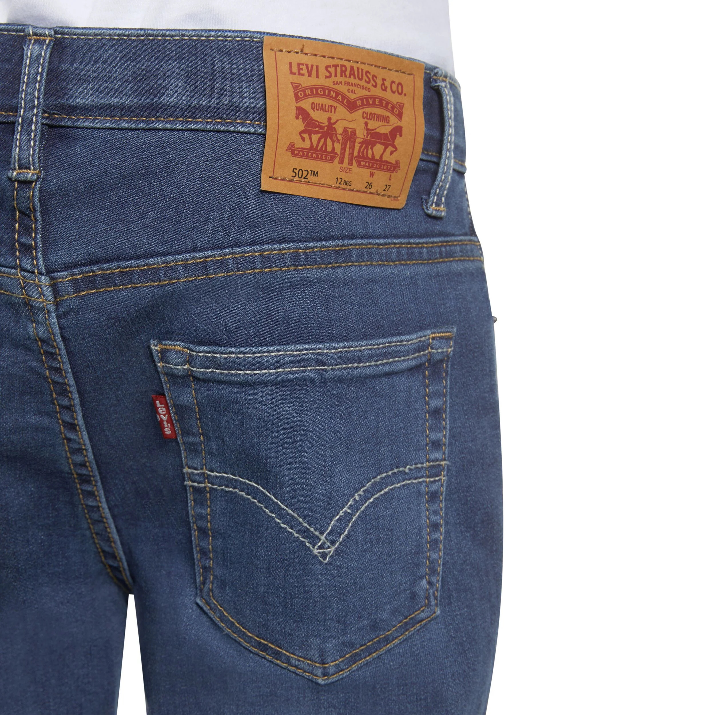 502 Regular Taper Performance Jeans (Big Kid) - Image 3
