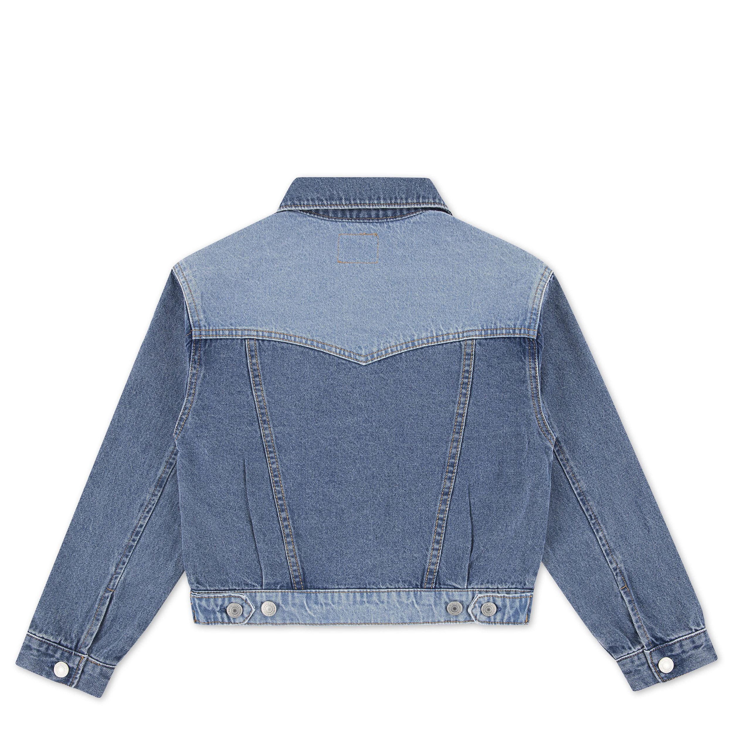 90'S Shrunked Blocked Trucker Jacket (Big Kid) - Image 2