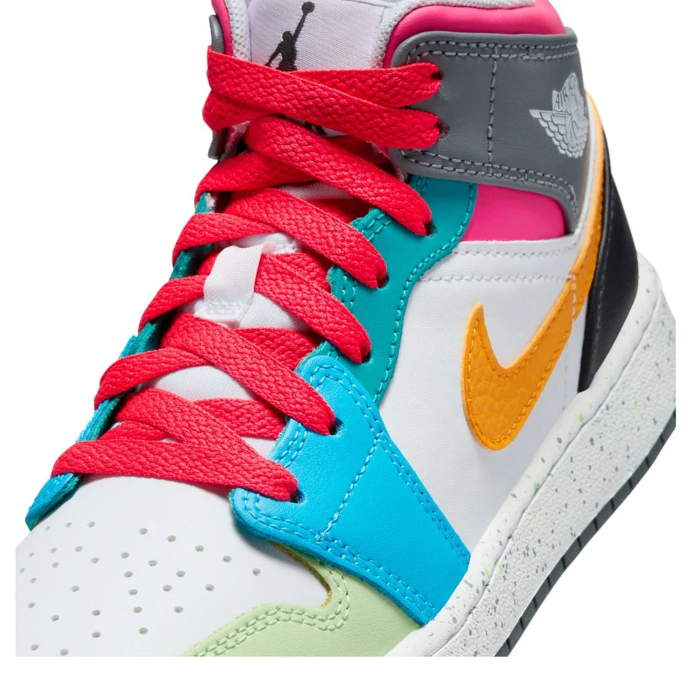 Air Jordan 1 Mid Se (Big Kid) - Image 7
