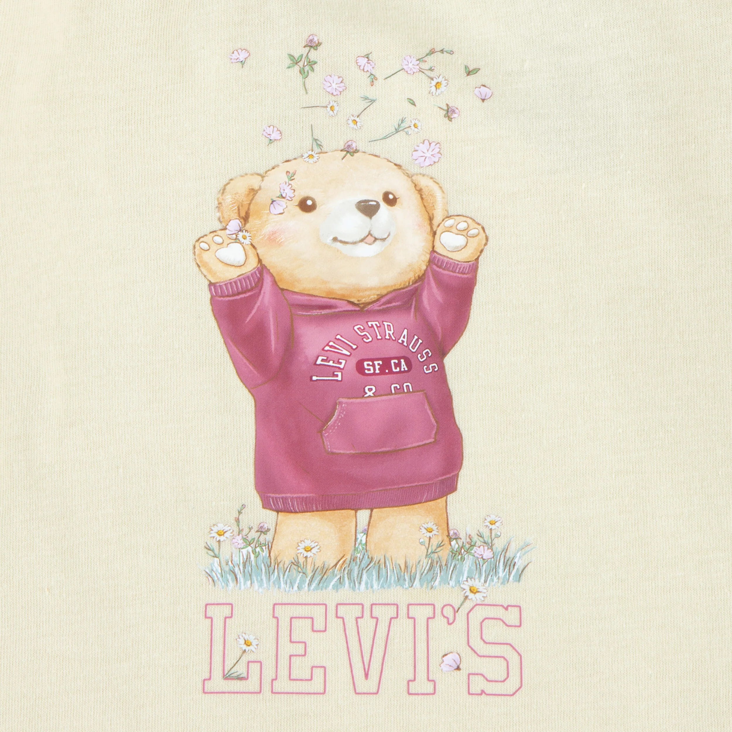 Bear Tee & Wide Denim Pants Set (Infant) - Image 3