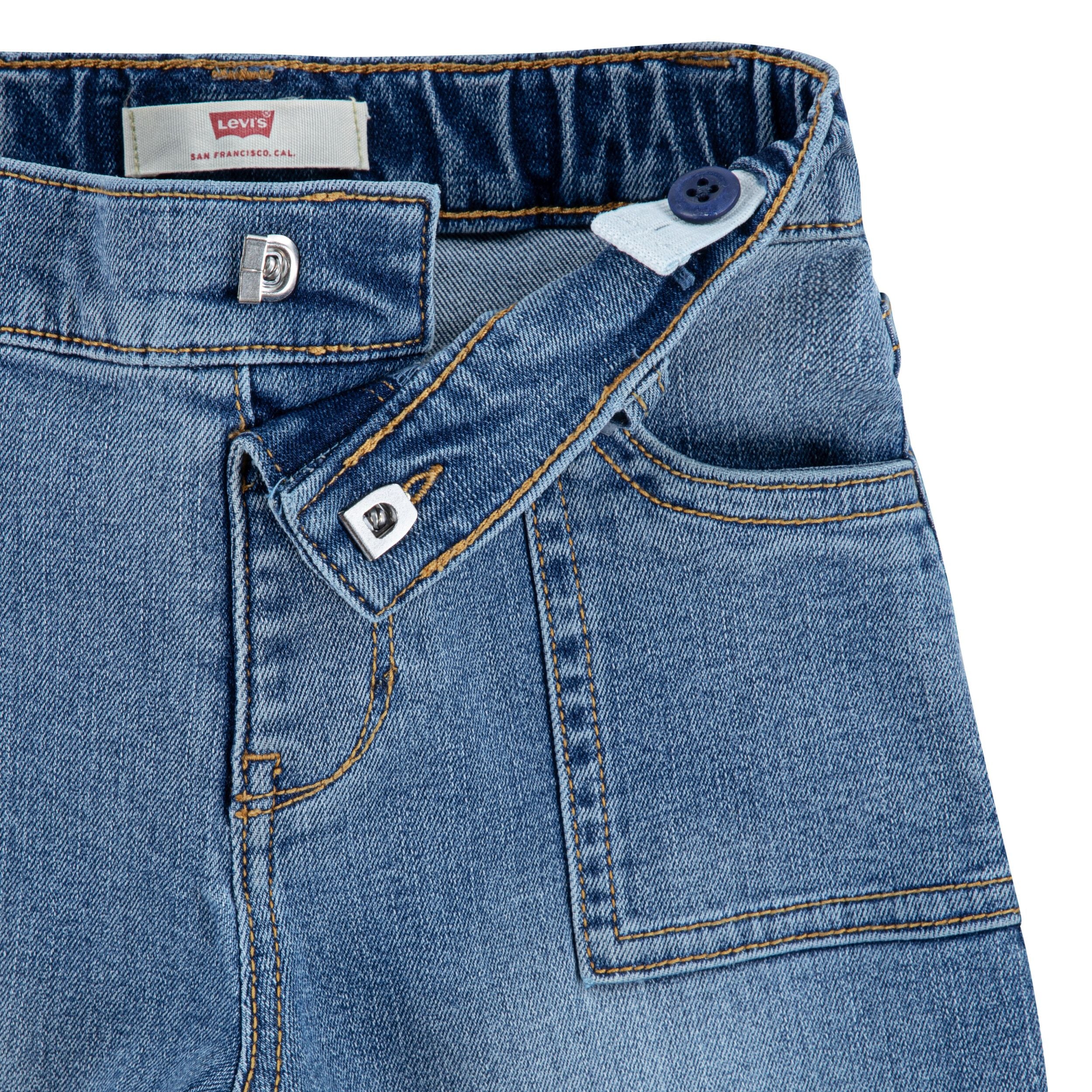Bear Tee & Wide Denim Pants Set (Little Kid) - Image 5