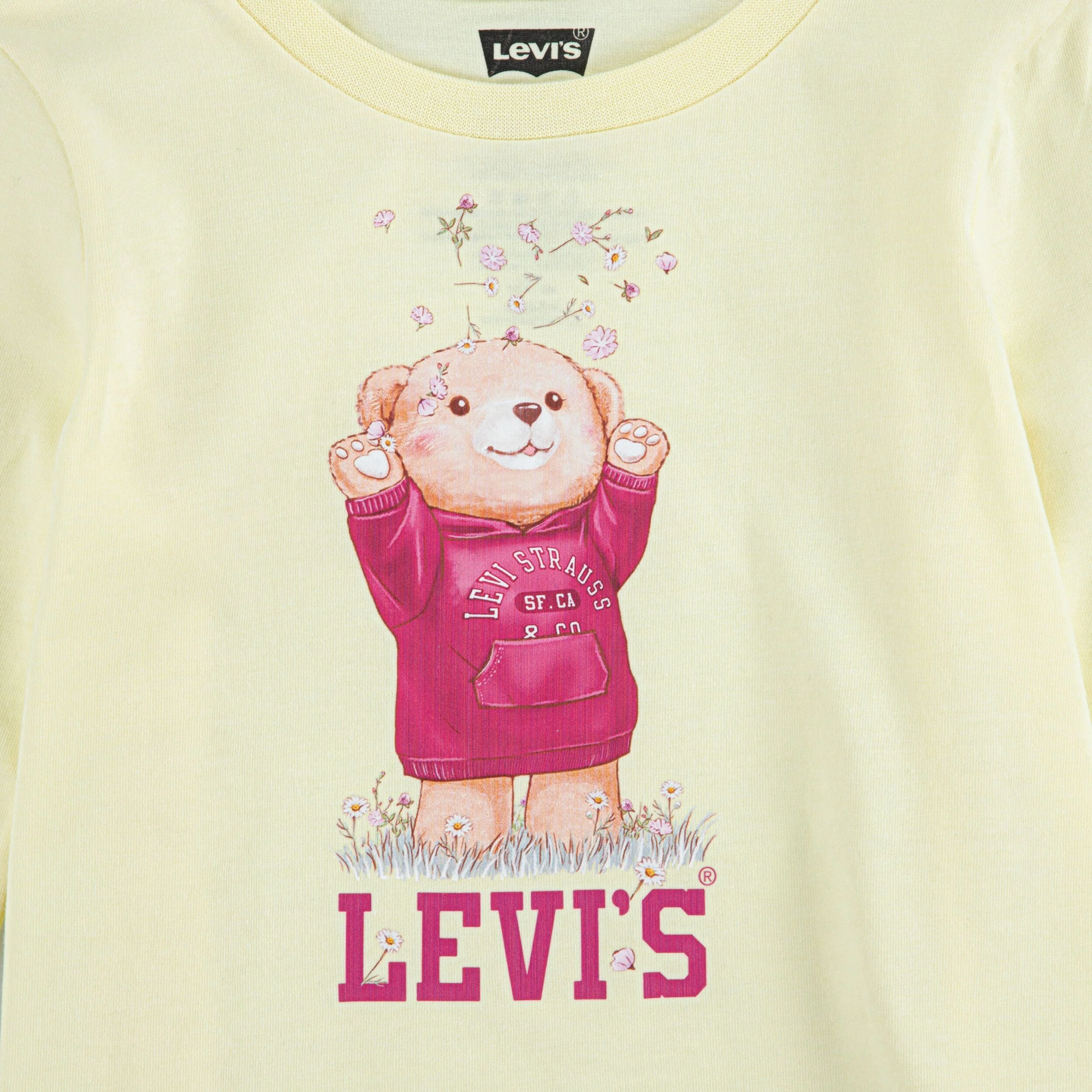 Bear Tee & Wide Denim Pants Set (Little Kid) - Image 6