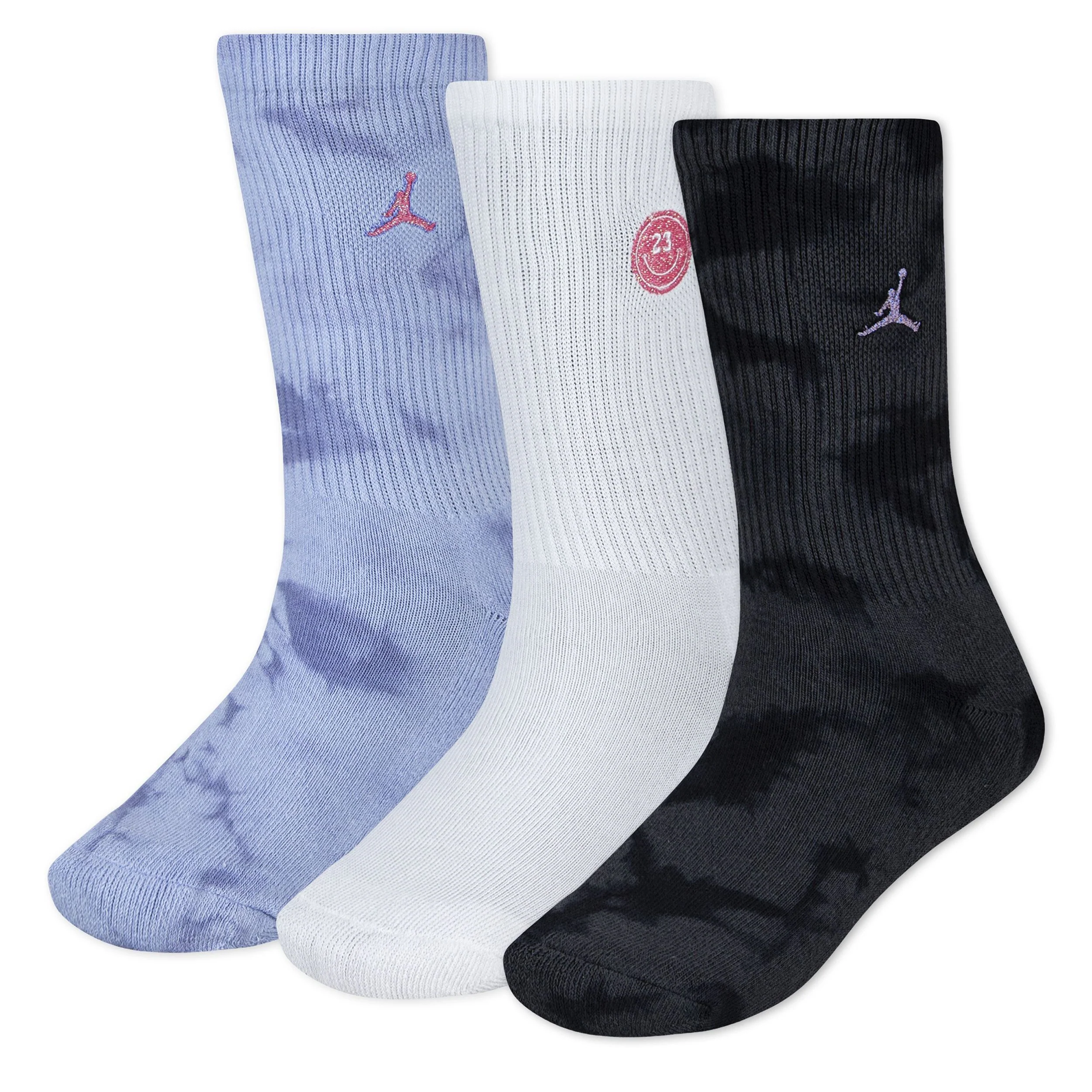 Blue Jeans & Bling 3-Pack Crew Socks (7-9)