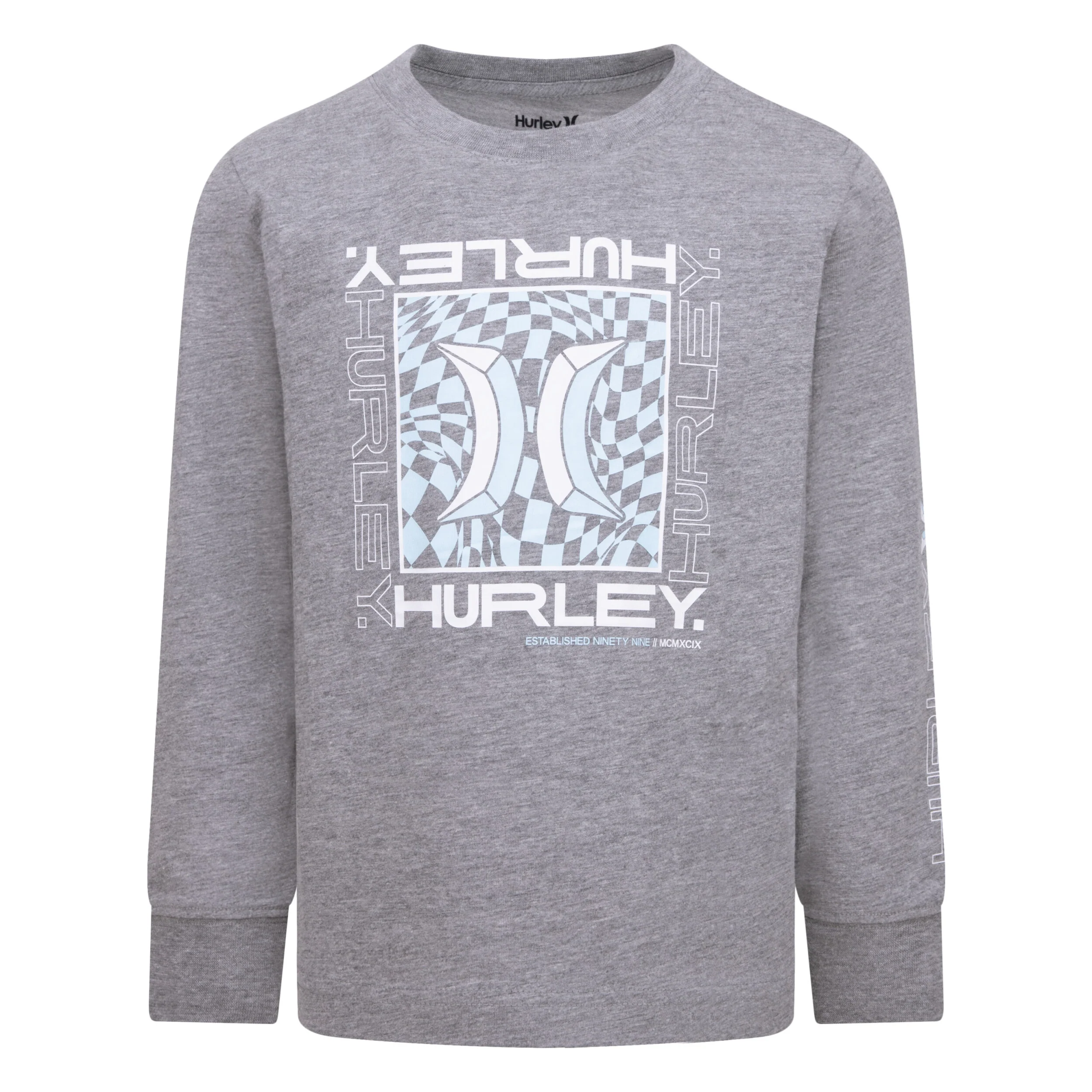 Check Box Long Sleeve Tee (Little Kid)