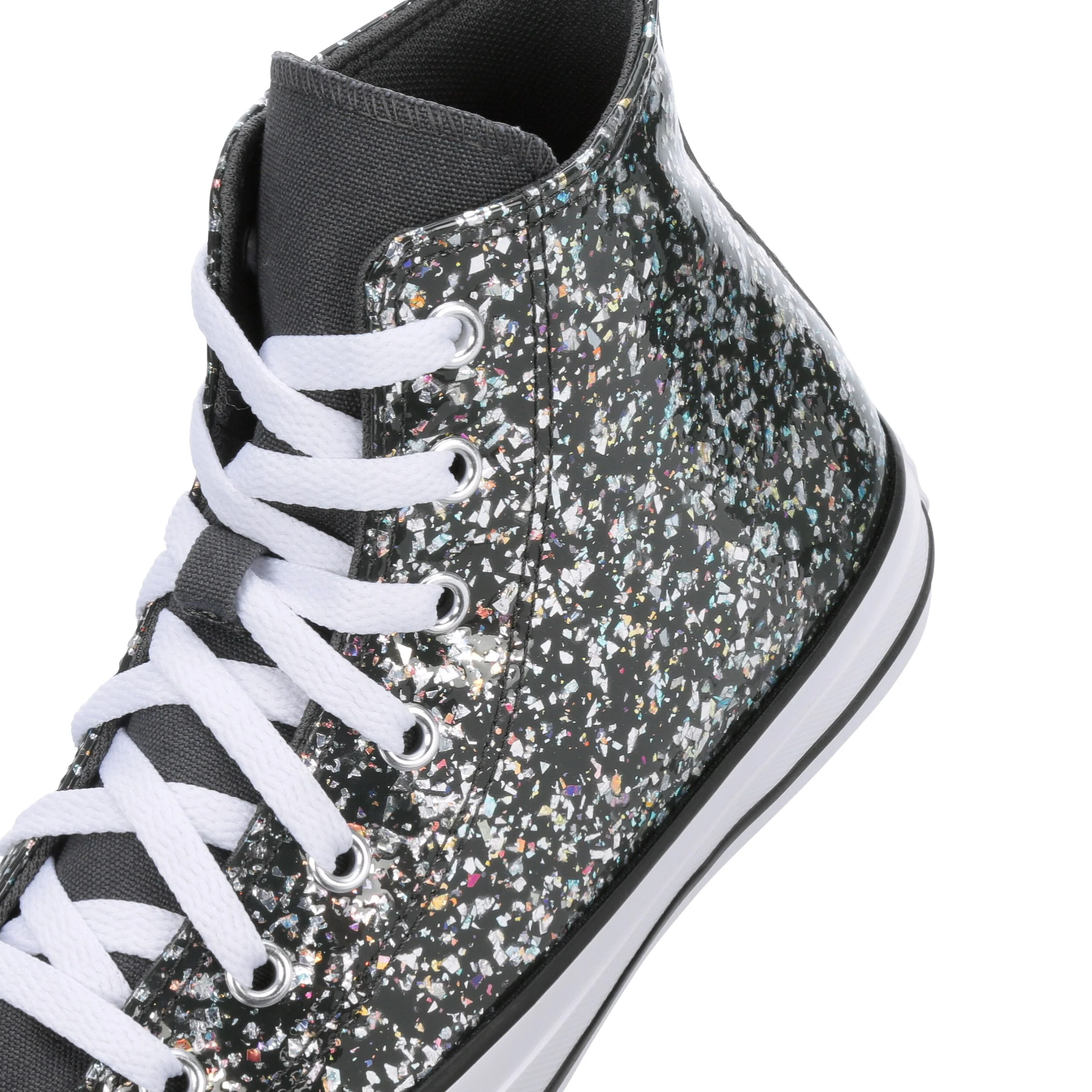 Chuck Taylor All Star Hi Glitter (Big Kid) - Image 8