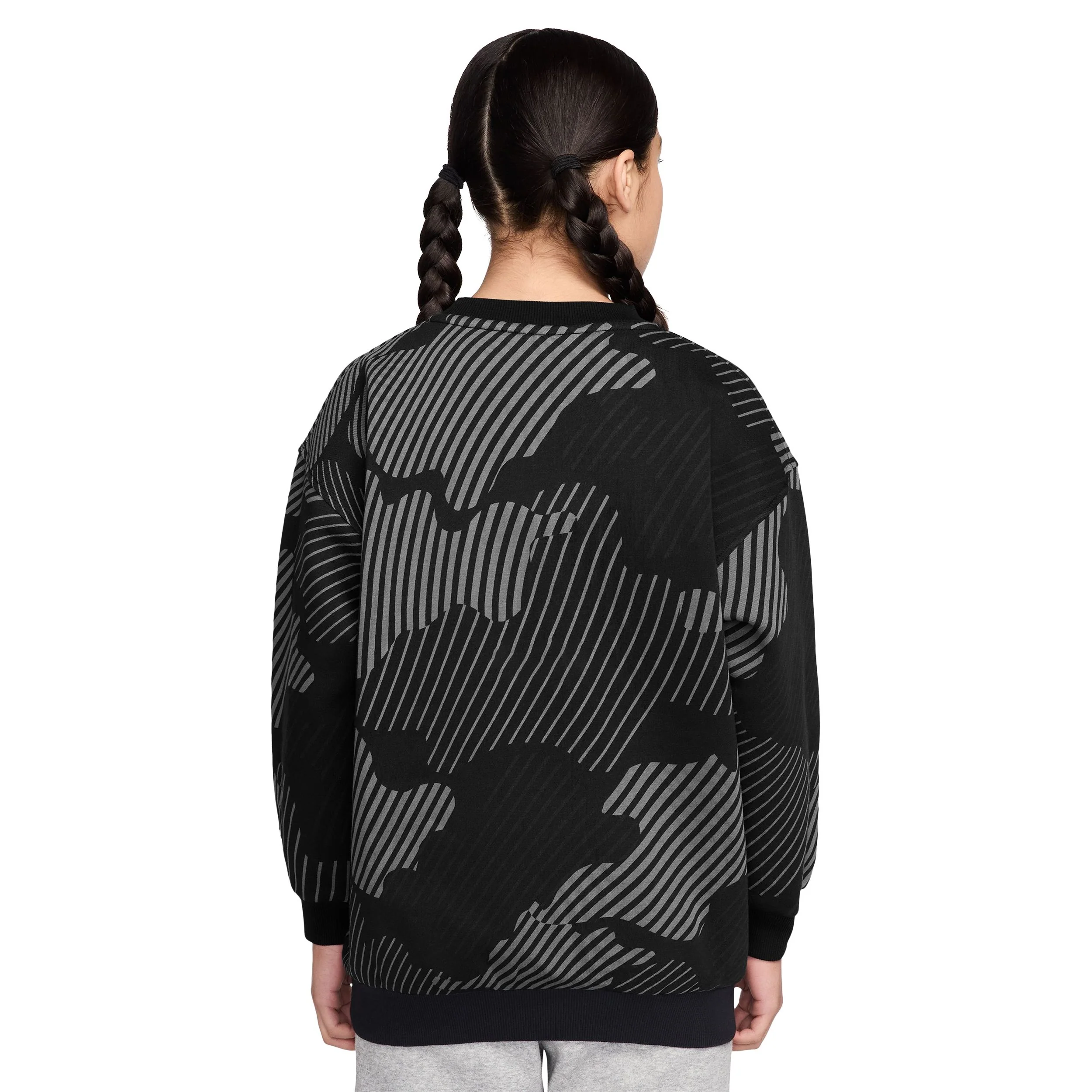 Club Fleece Boxy Crew Sweatshirt (Big Kid) - Image 2