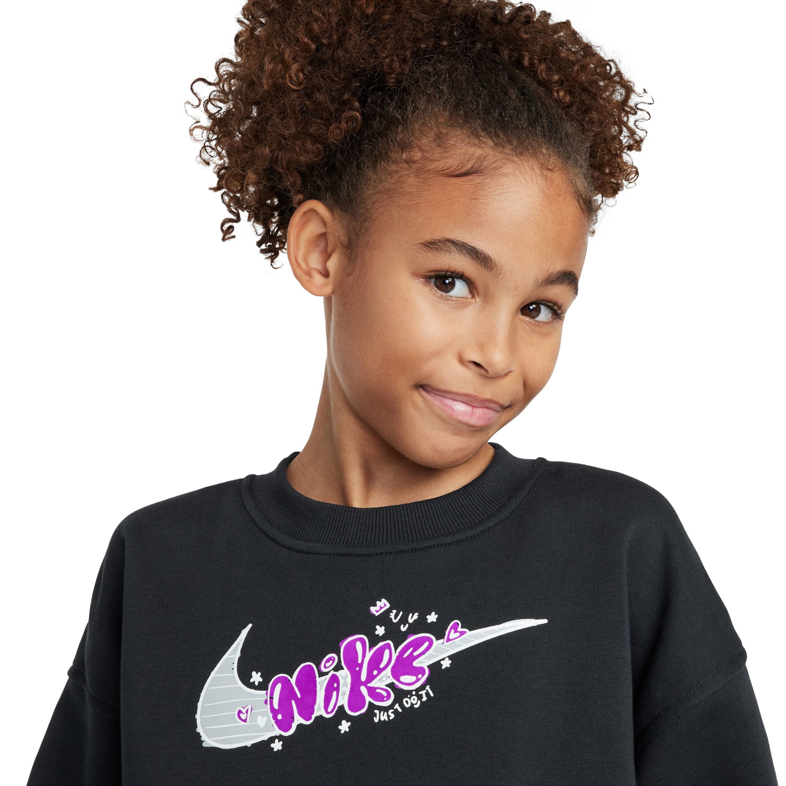 Club Fleece Oversized Crew-Neck Top (Big Kid) - Image 3