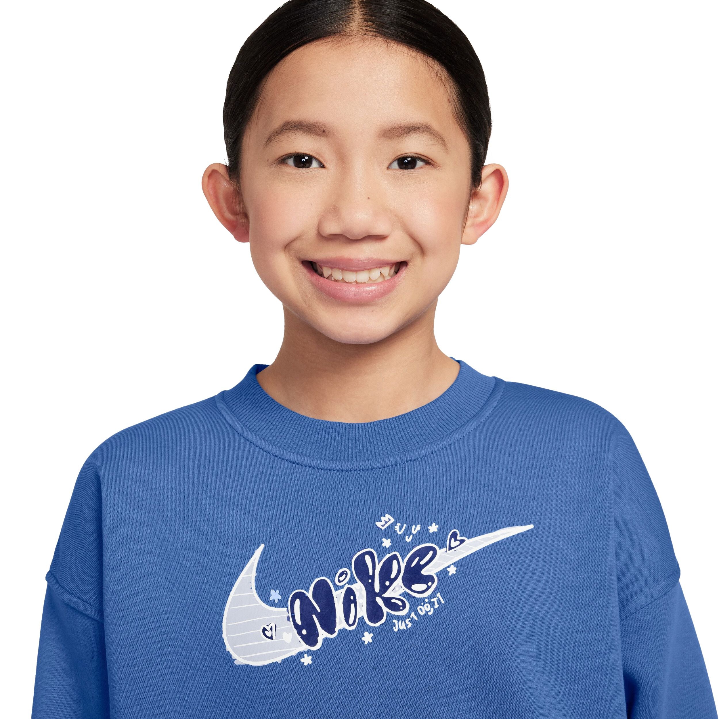 Club Fleece Oversized Crew-Neck Top (Big Kid) - Image 3