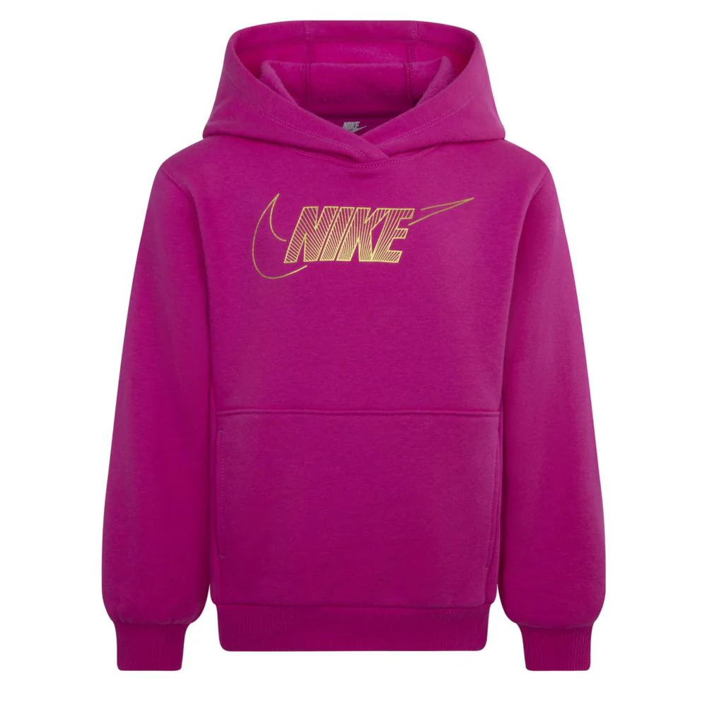 Club Fleece Shine Hoodie (Little Kid)