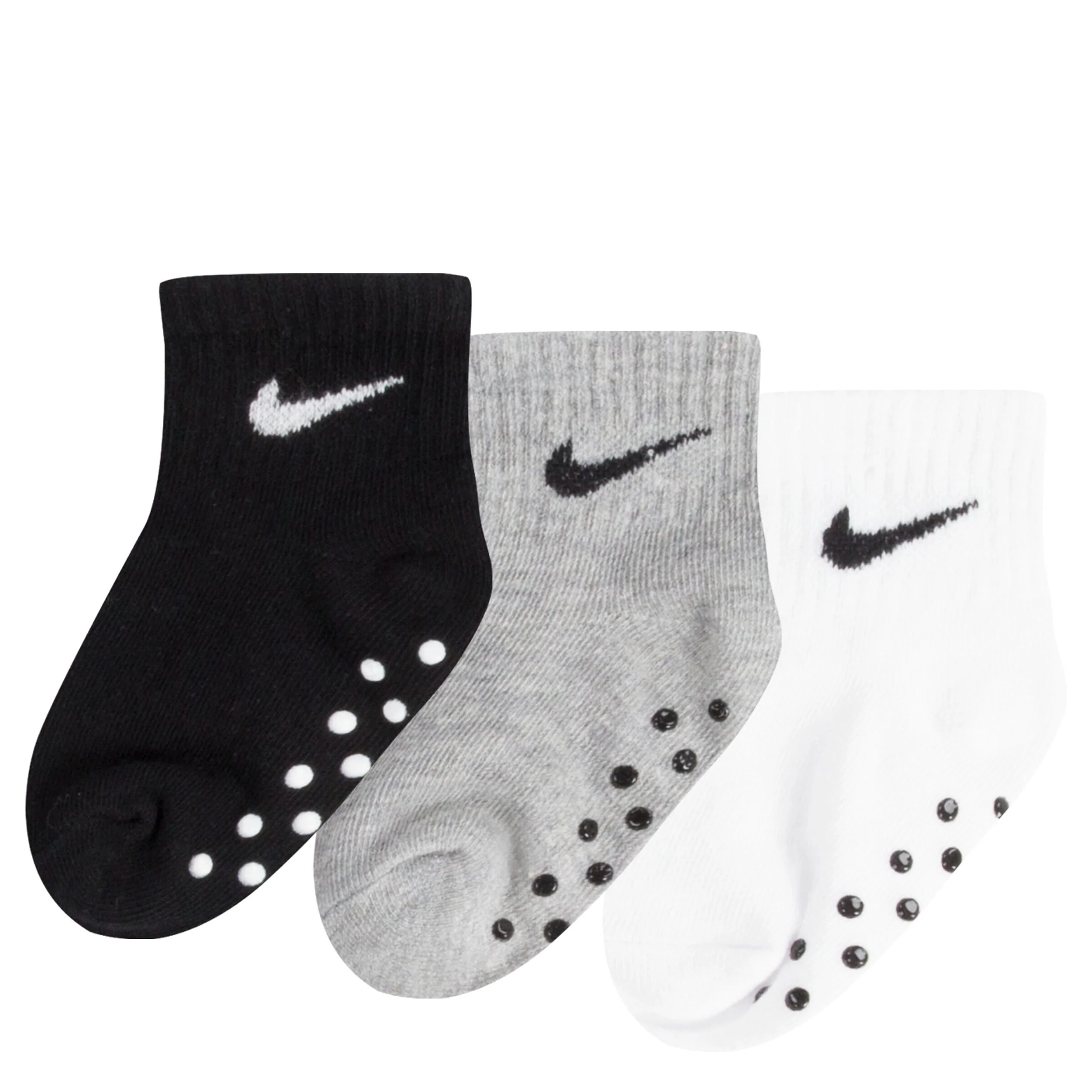 Core Swoosh Ankle Gripper Socks 3-Pack (6-12M)