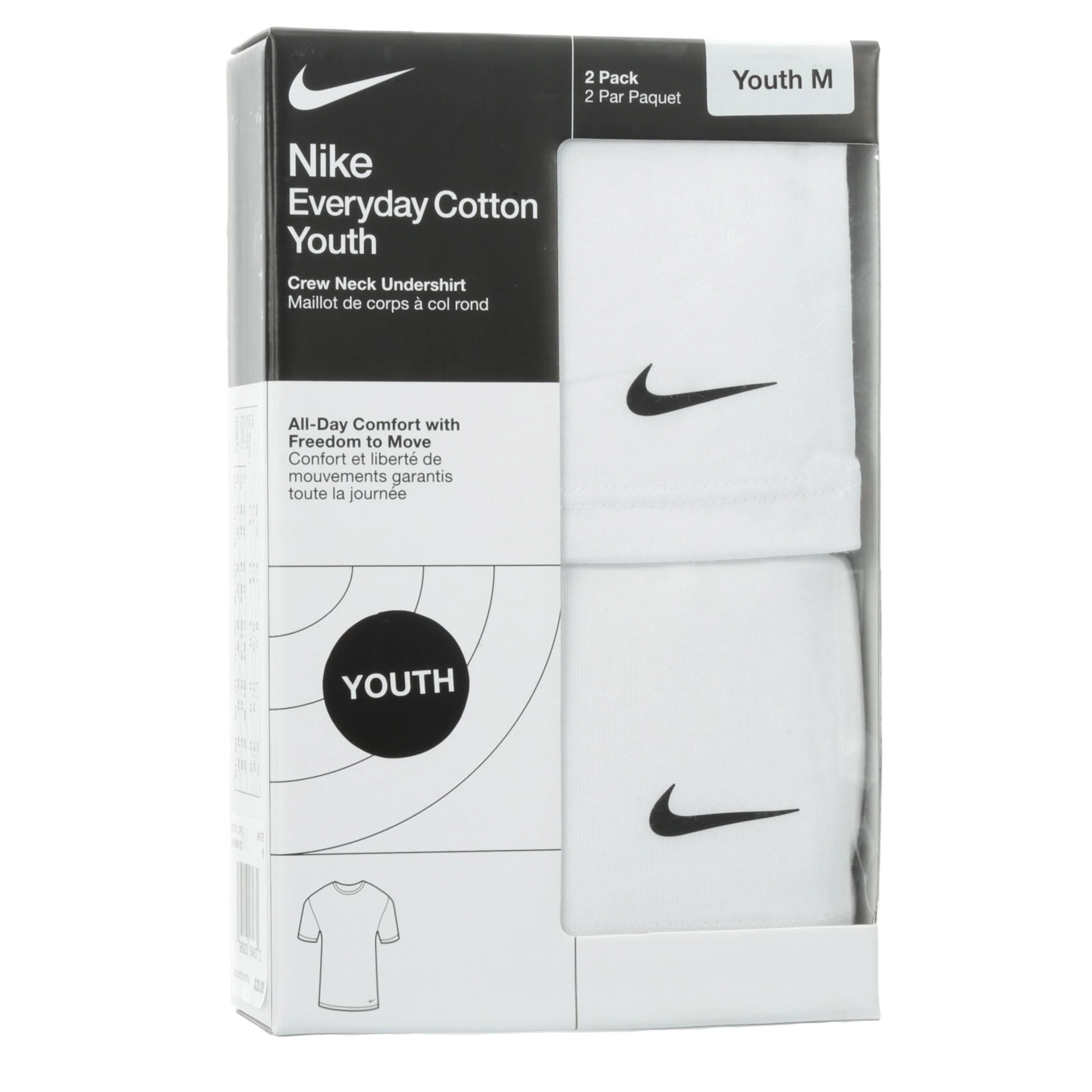 Crew Neck Undershirt 2 Pack (Big Kid) - Image 4