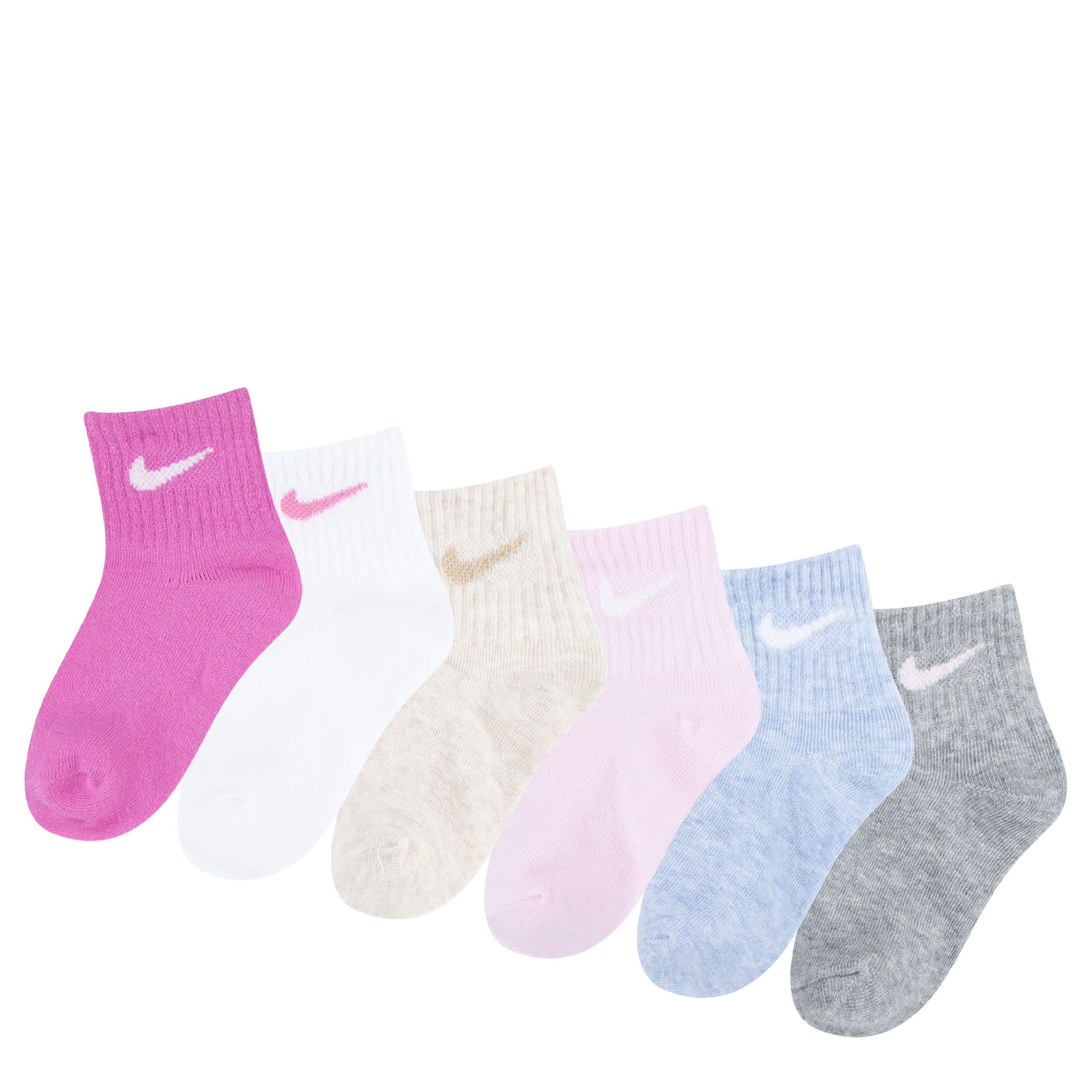 Crew Socks 6 Pairs (2T-4T)