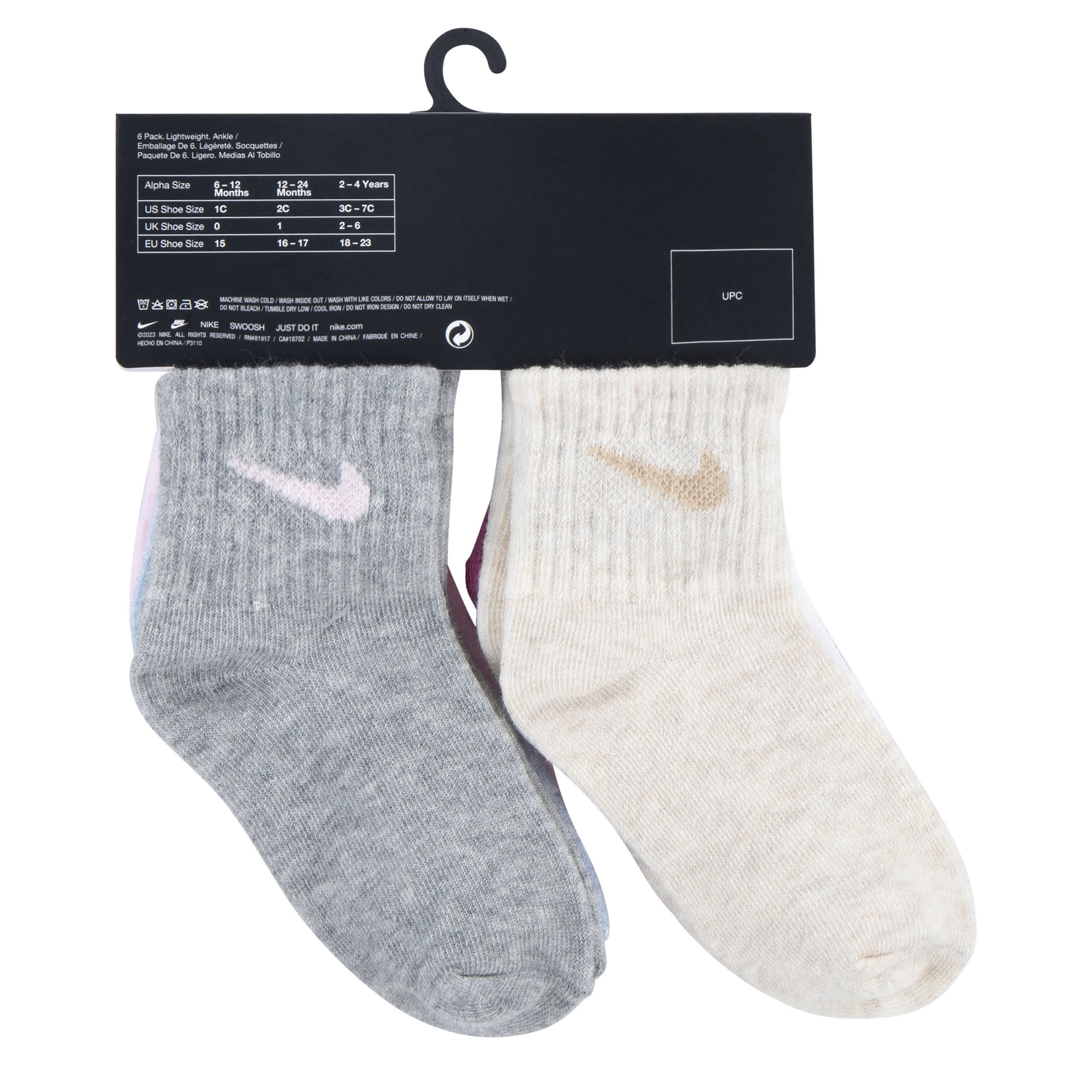 Crew Socks 6 Pairs (2T-4T) - Image 4