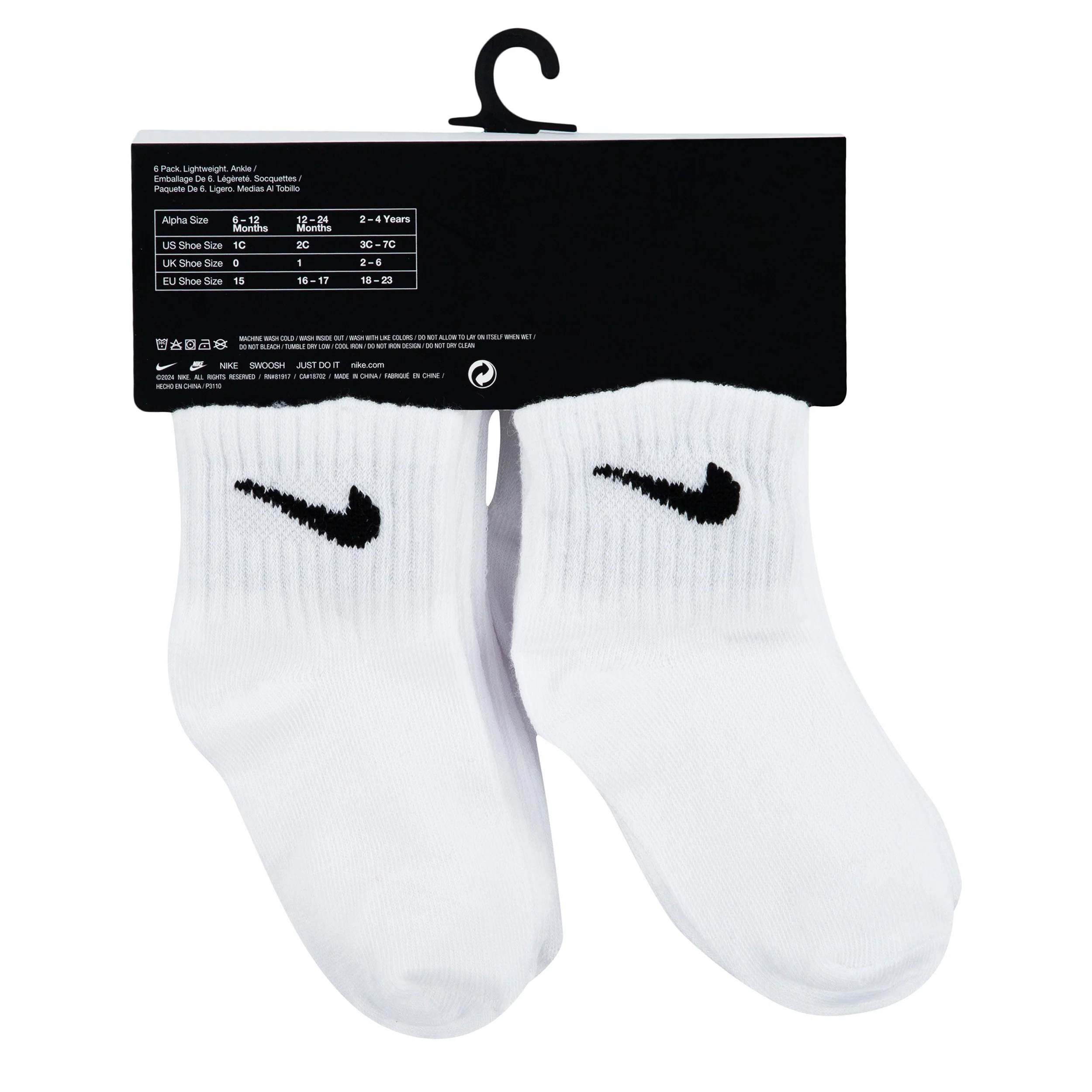 Crew Socks 6 Pairs (6M-12M) - Image 3