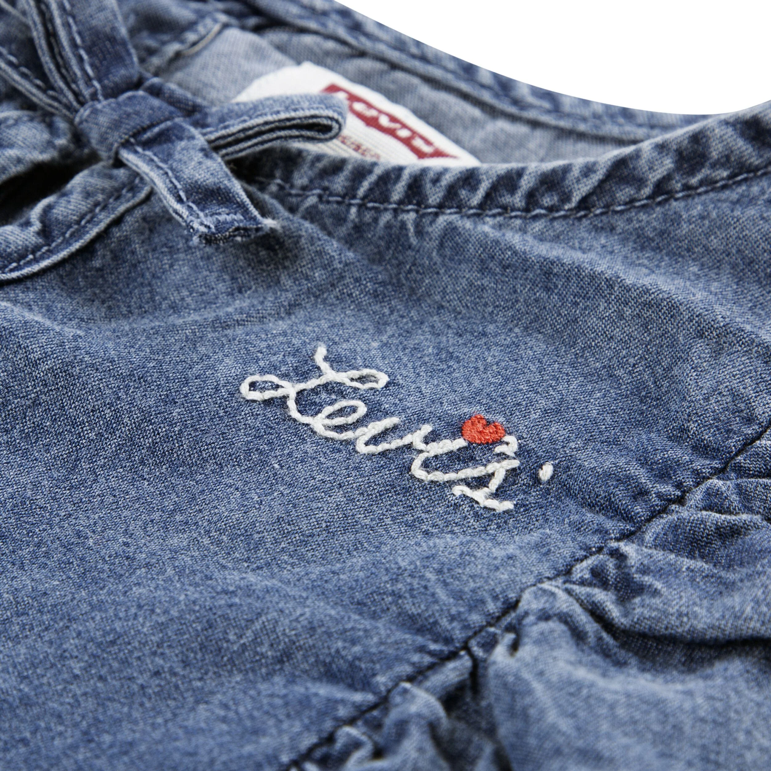 Denim Top And Heart Pants 2-Piece Set (Little Kid) - Image 3