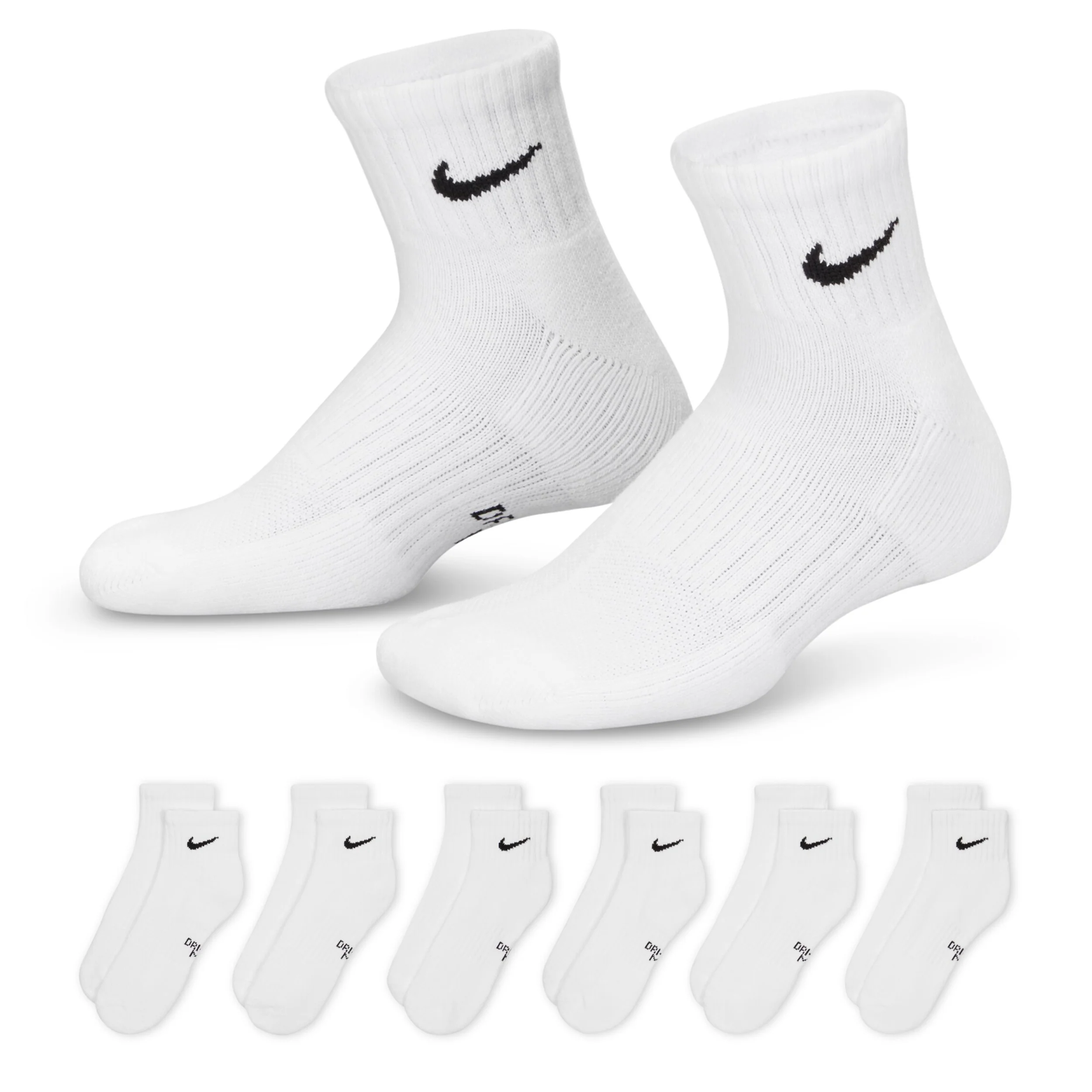 Everyday Cushioned Ankle Socks 6 Pair (3Y-5Y)