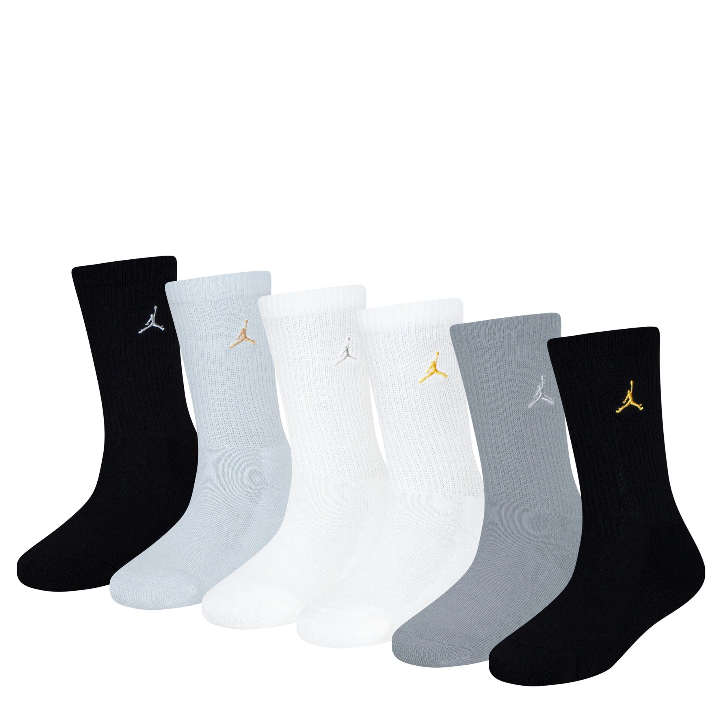 Everyday Essentials Crew 6 Pack Sock (5Y-7Y)
