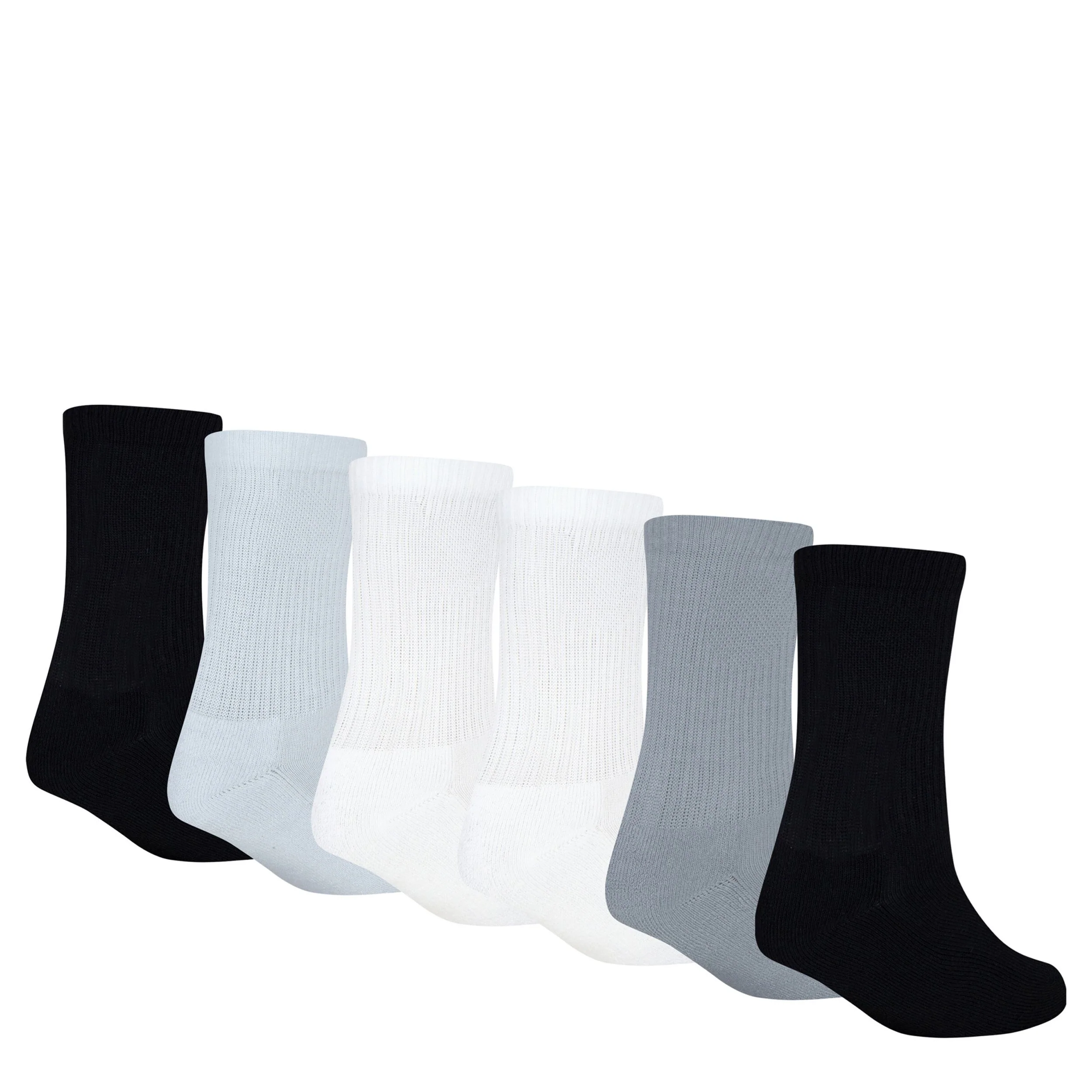Everyday Essentials Crew 6 Pack Sock (5Y-7Y) - Image 2