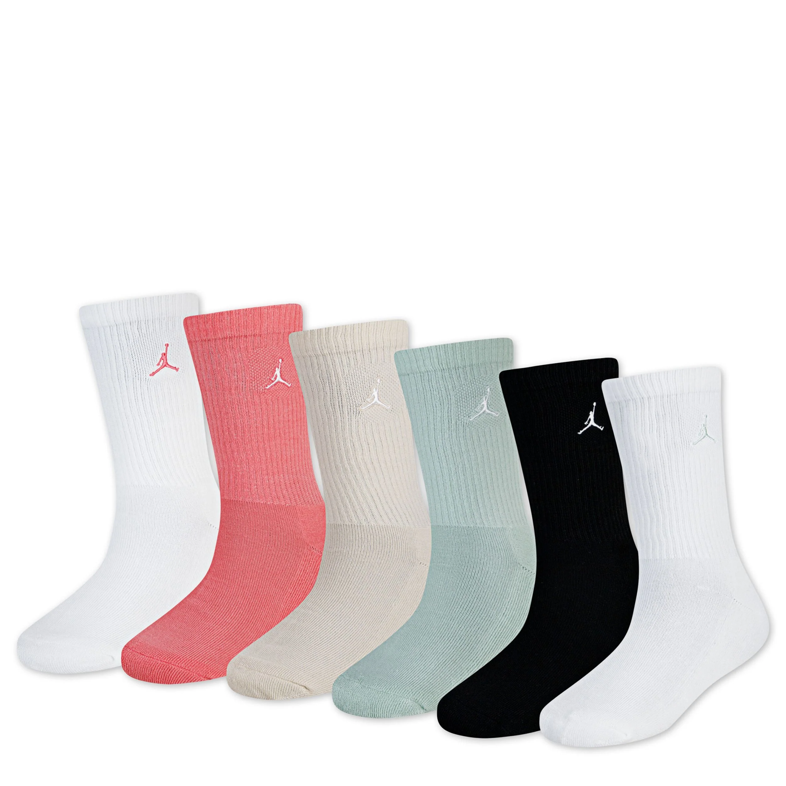 Everyday Essentials Crew Socks 6-Pack (3Y-5Y)