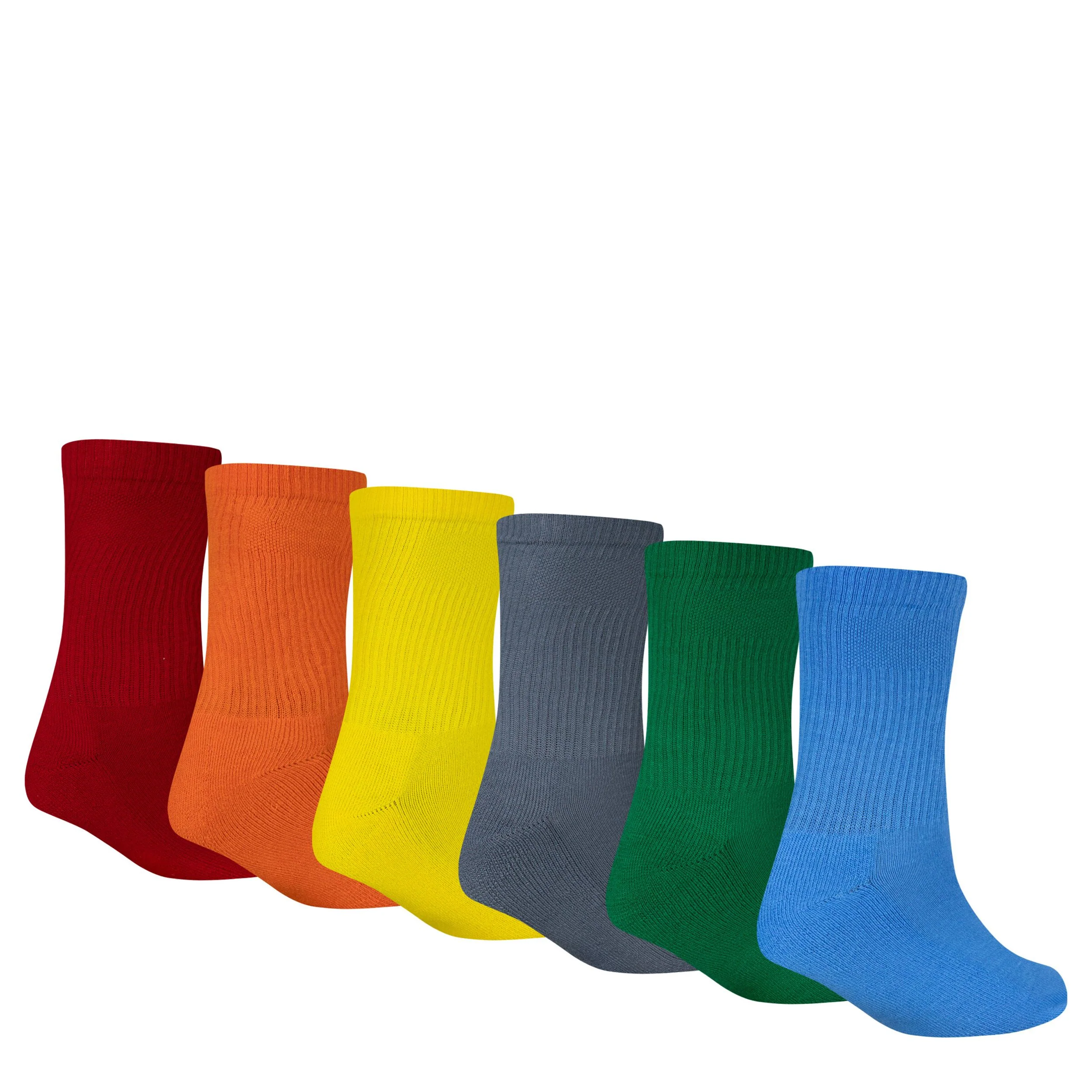 Everyday Essentials Crew Socks 6-Pack (3Y-5Y) - Image 2