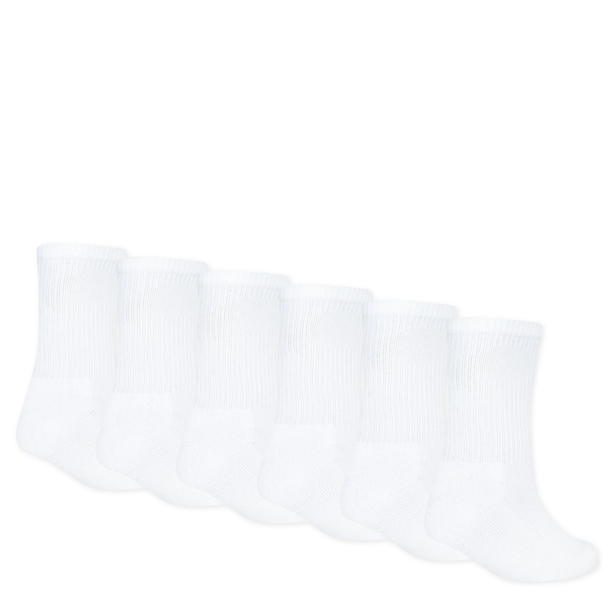 Everyday Essentials Crew Socks 6-Pack (5Y-7Y) - Image 2