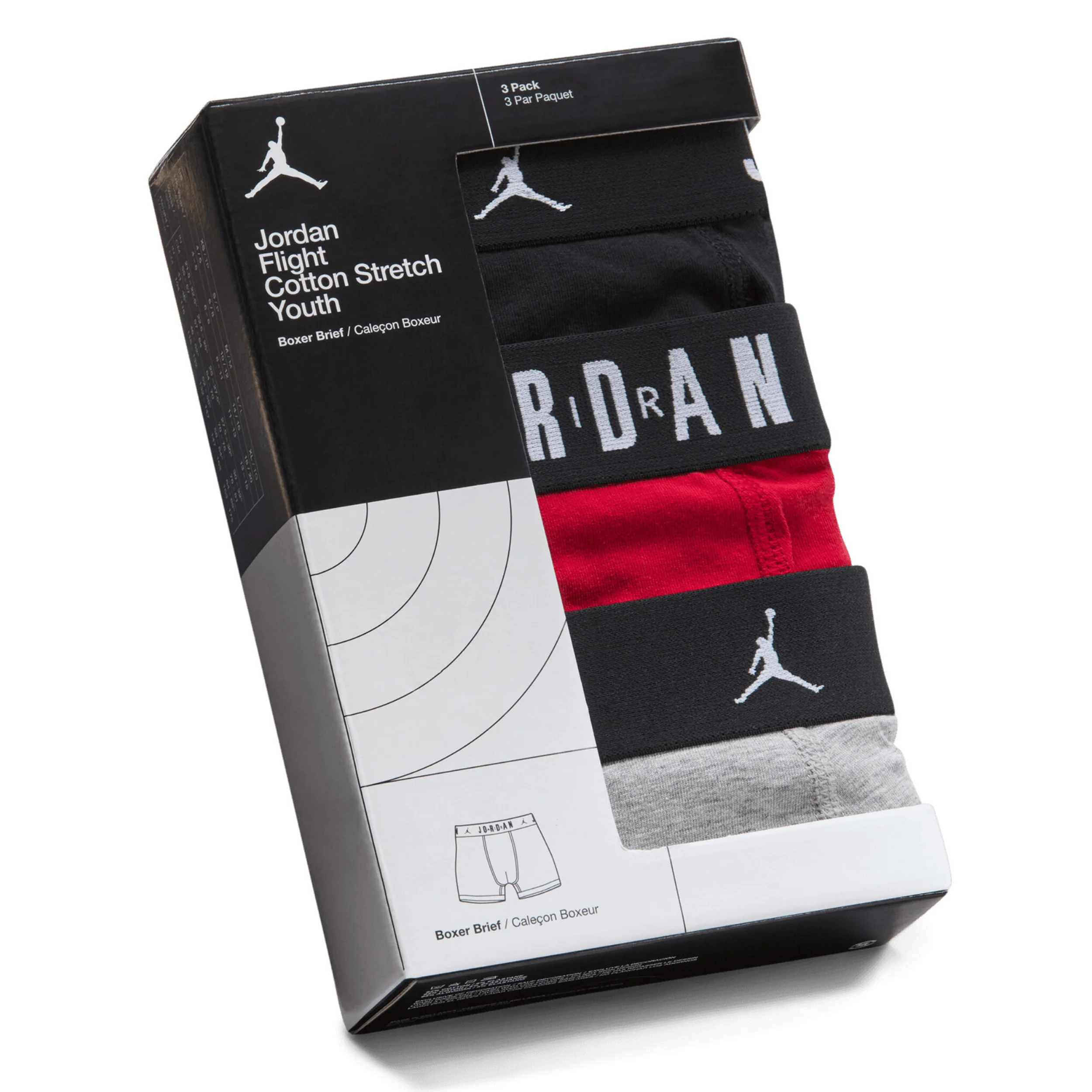 Flight Cotton Core 3-Pack Boxer Briefs (Big Kid) - Image 3
