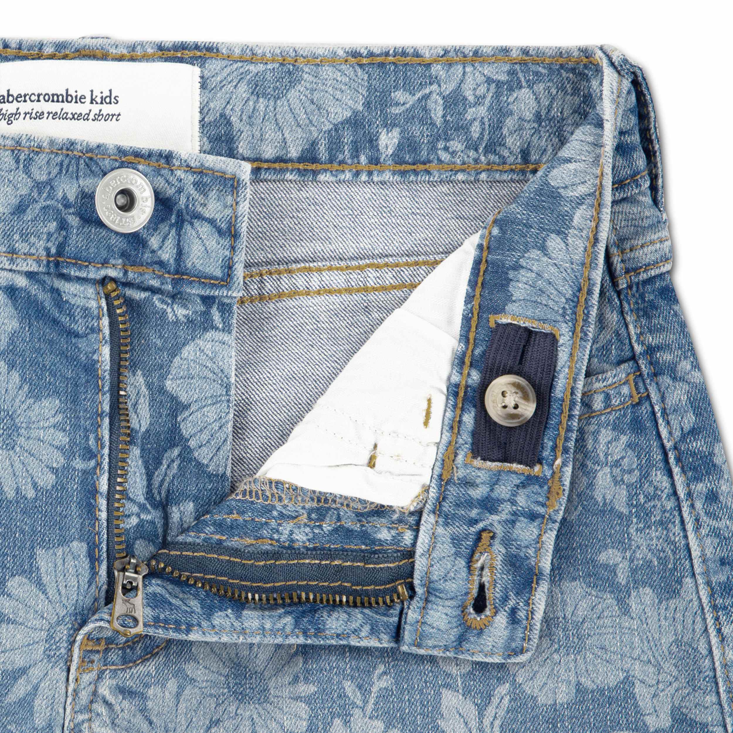 Floral Denim Shorts (Big Kids) - Image 3