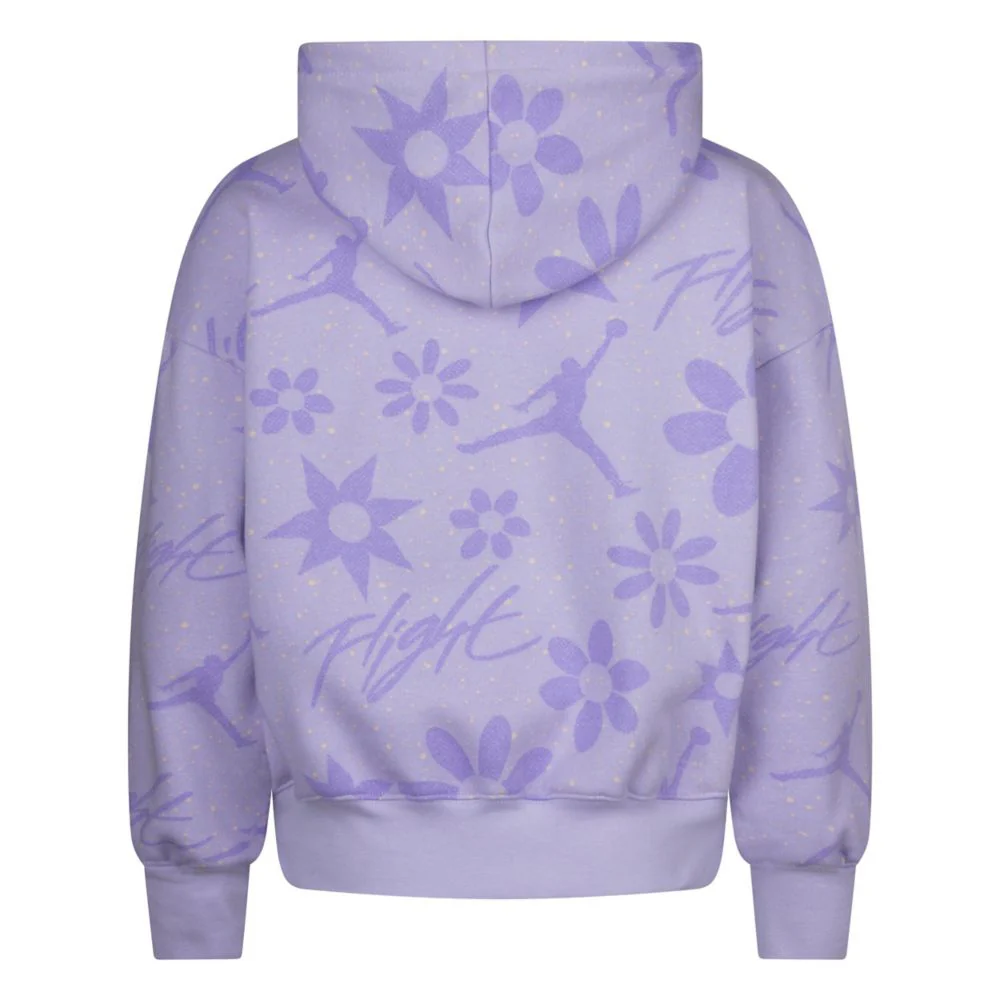 Floral Flight Printed Pullover Hoodie (Big Kid) - Image 2