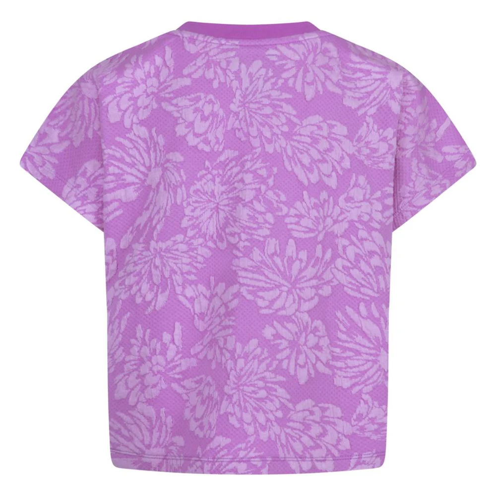 Floral Jacquard Dolman Tee (Big Kid) - Image 2