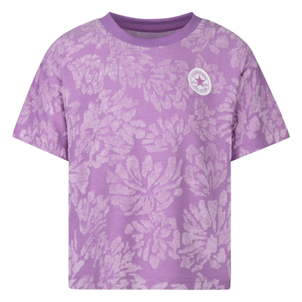 Floral Jacquard Dolman Tee (Little Kid)