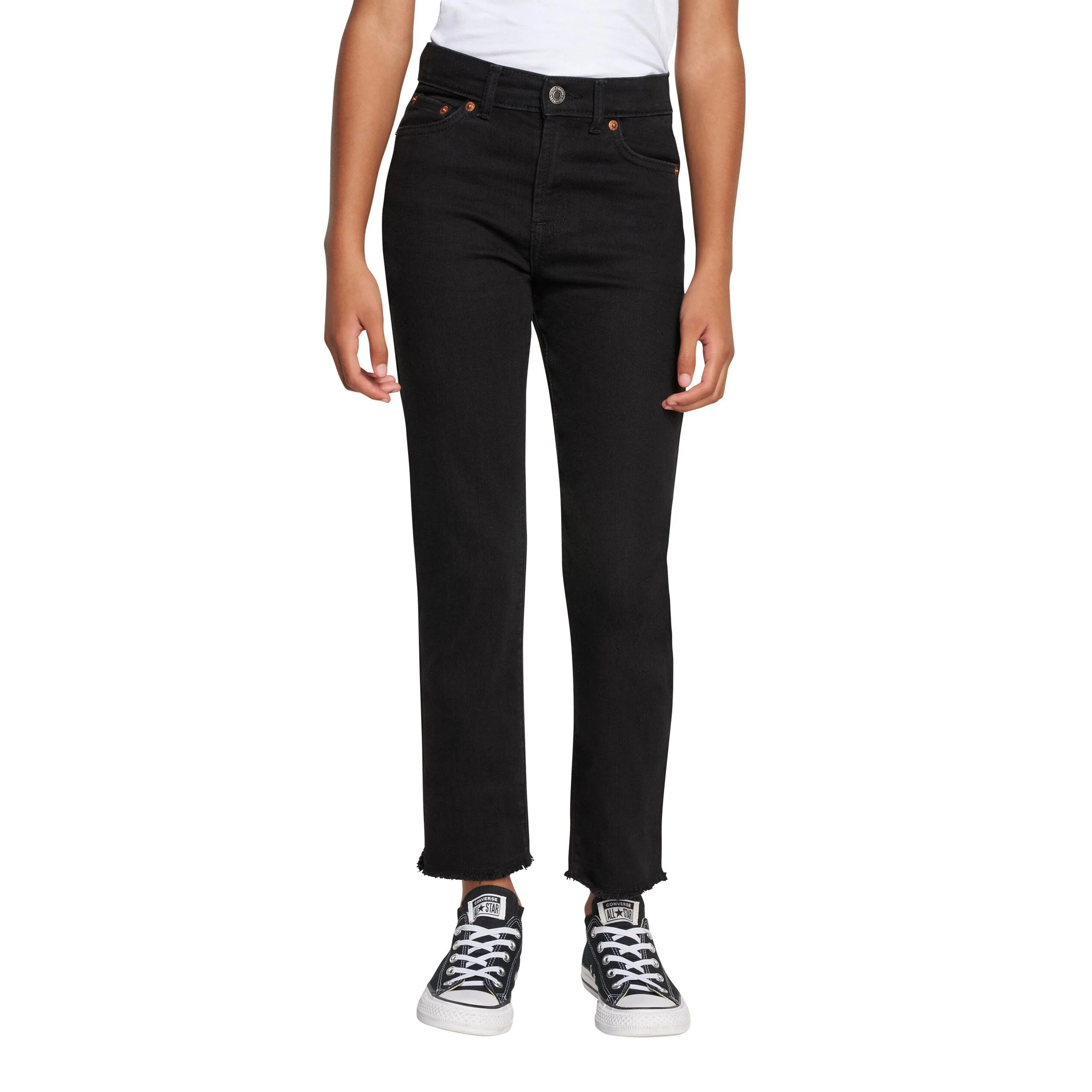 High Rise Ankle Straight Jean (Big Kids) - Image 8