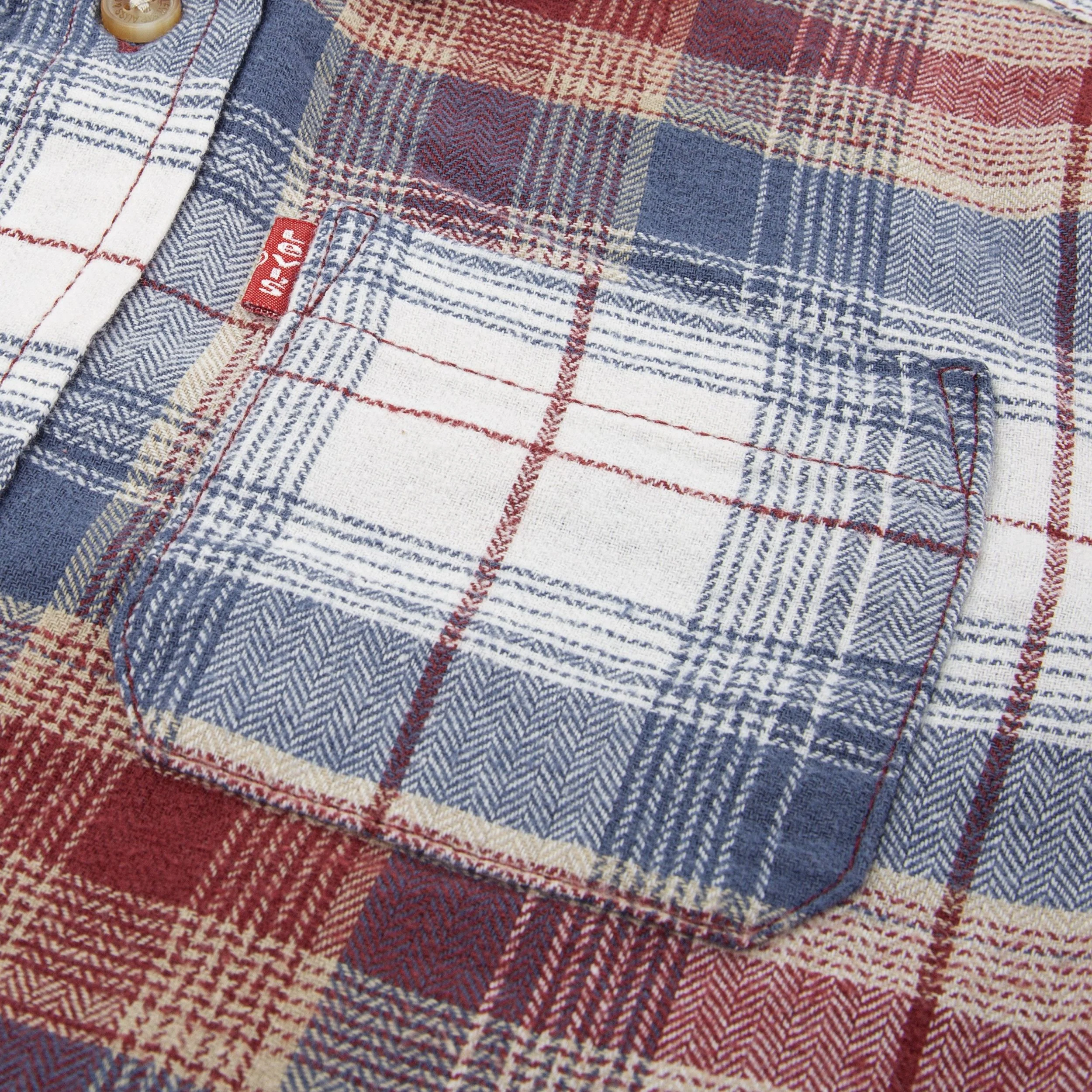 Indigo Plaid Twill Shirt (Little Kids) - Image 3