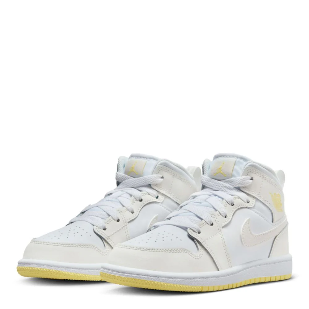 Jordan 1 Mid (Little Kid) - Image 2