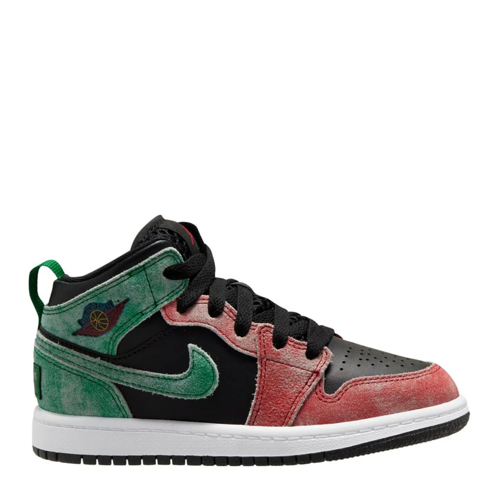 Jordan 1 Mid Se (Little Kid) - Image 2