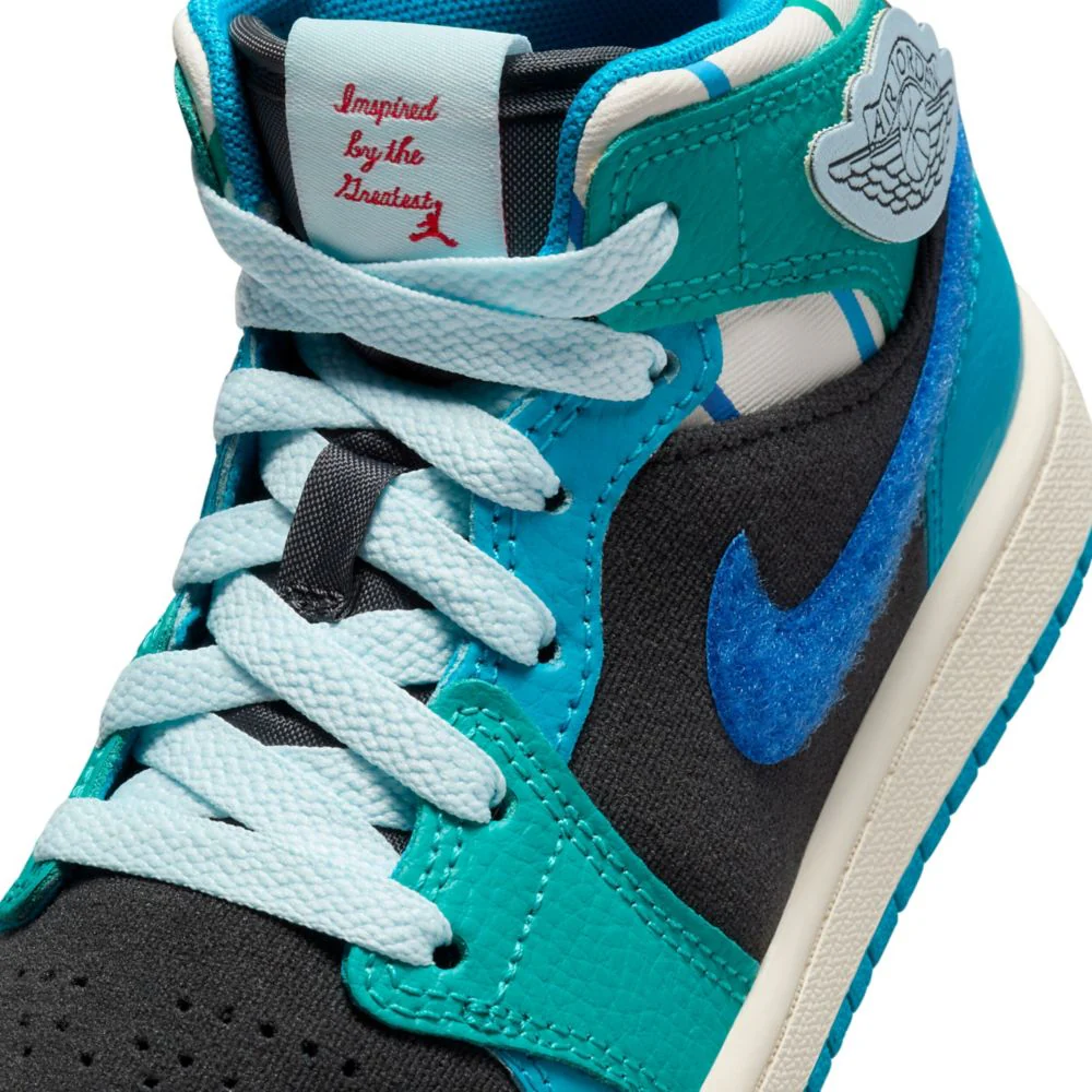 Jordan 1 Mid Ss (Little Kid) - Image 7