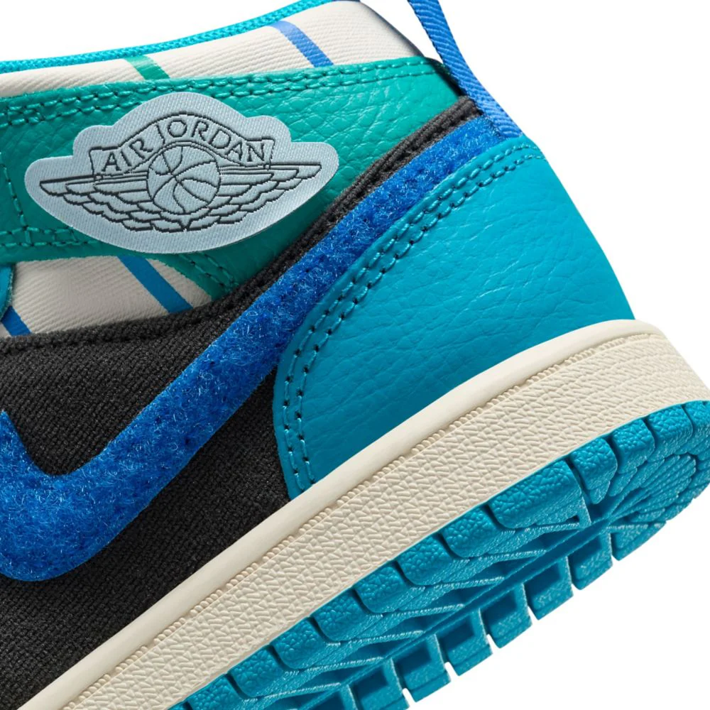 Jordan 1 Mid Ss (Little Kid) - Image 8