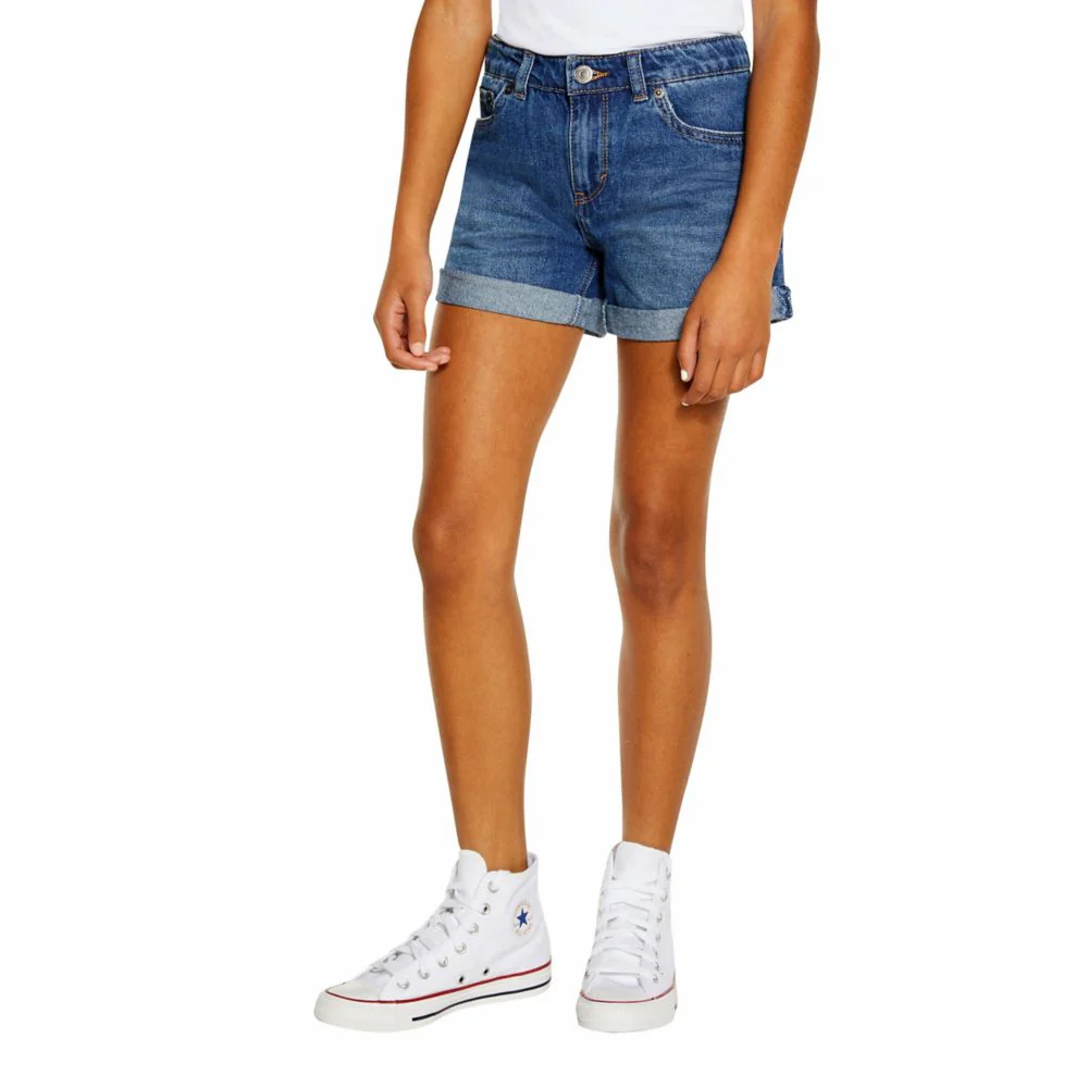 Levis Girlfriend Shorty Short (Big Kid) - Image 7