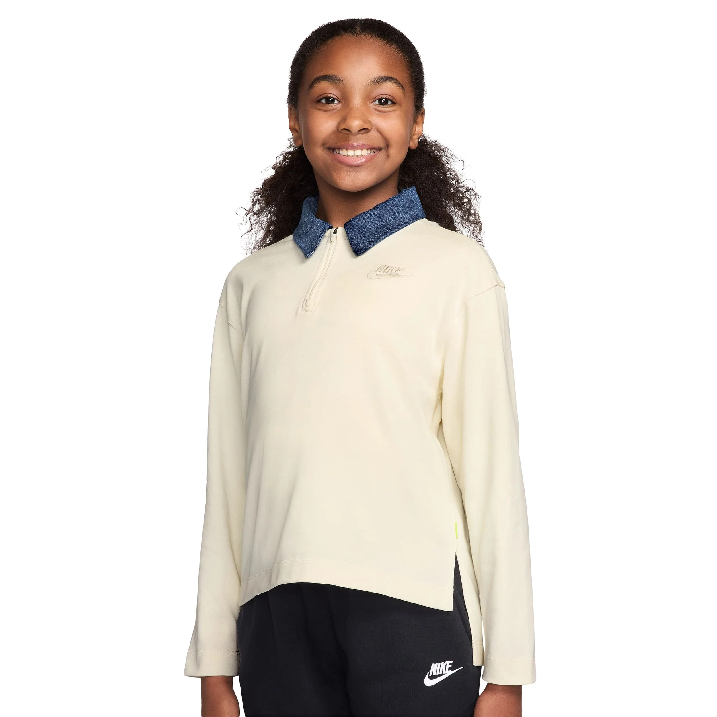 Long Sleeve Polo Tee (Big Kid)