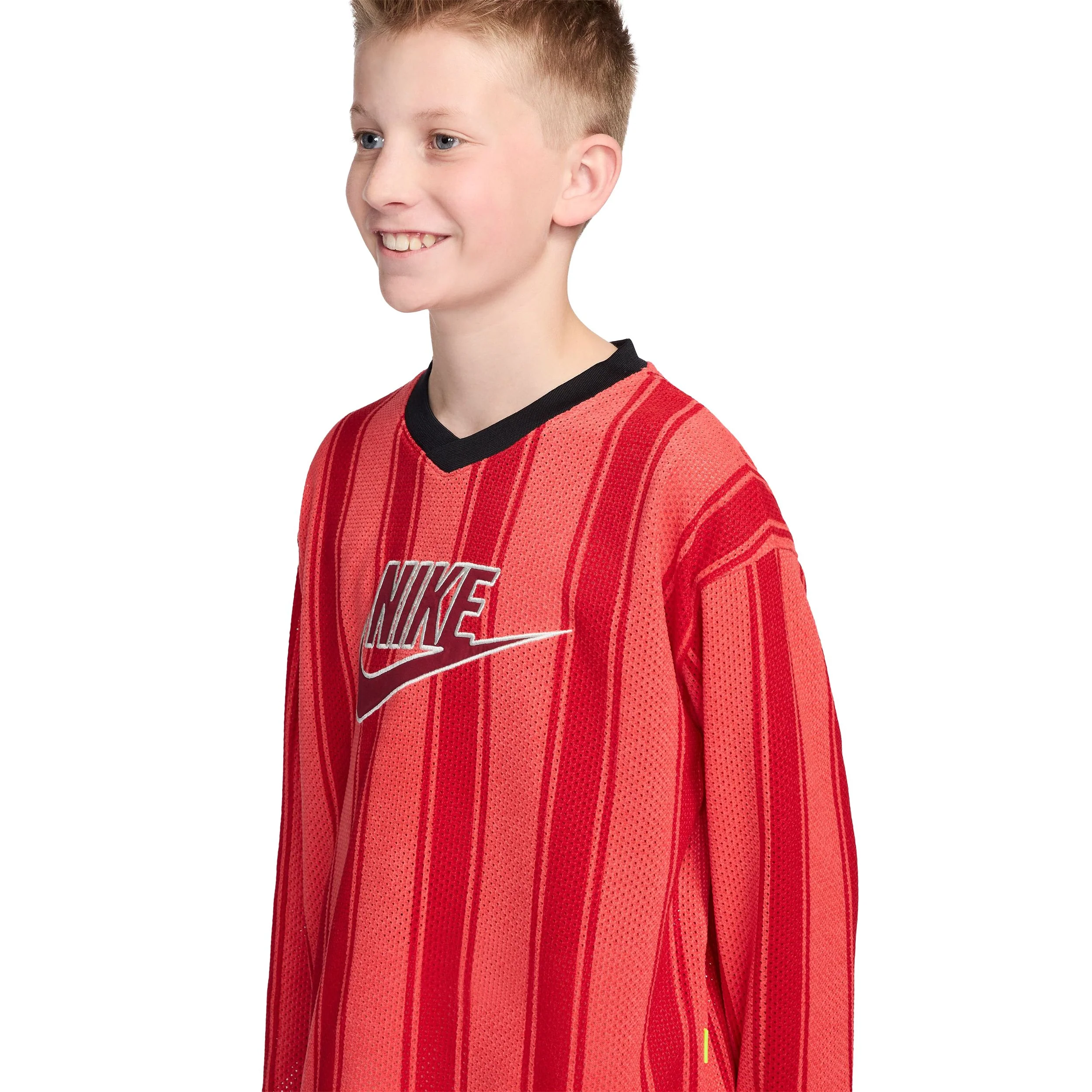 Mesh Jersey Long Sleeve Tee (Big Kid) - Image 3