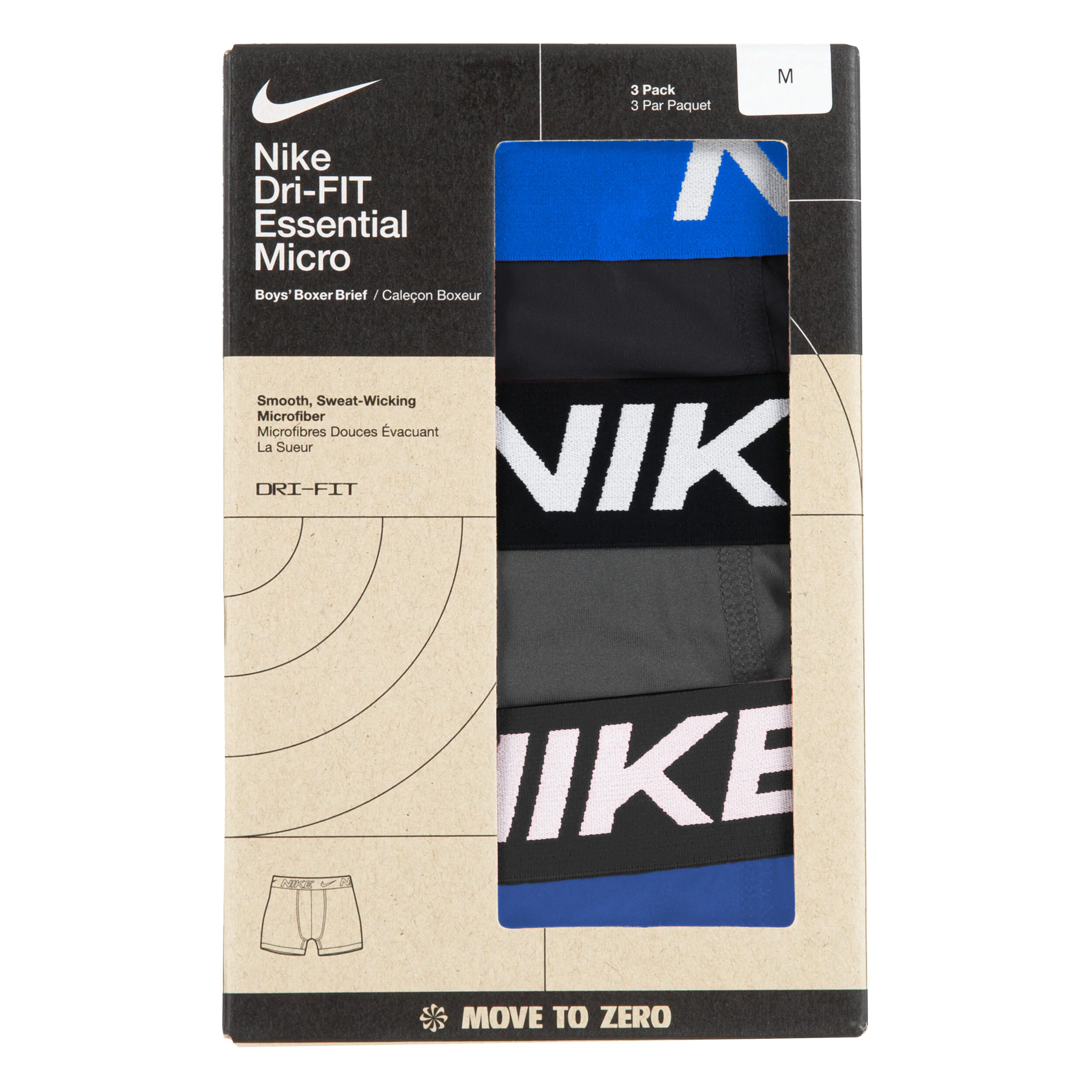 Micro Solid Boxer Briefs 3-Pack (Big Kid) - Image 3