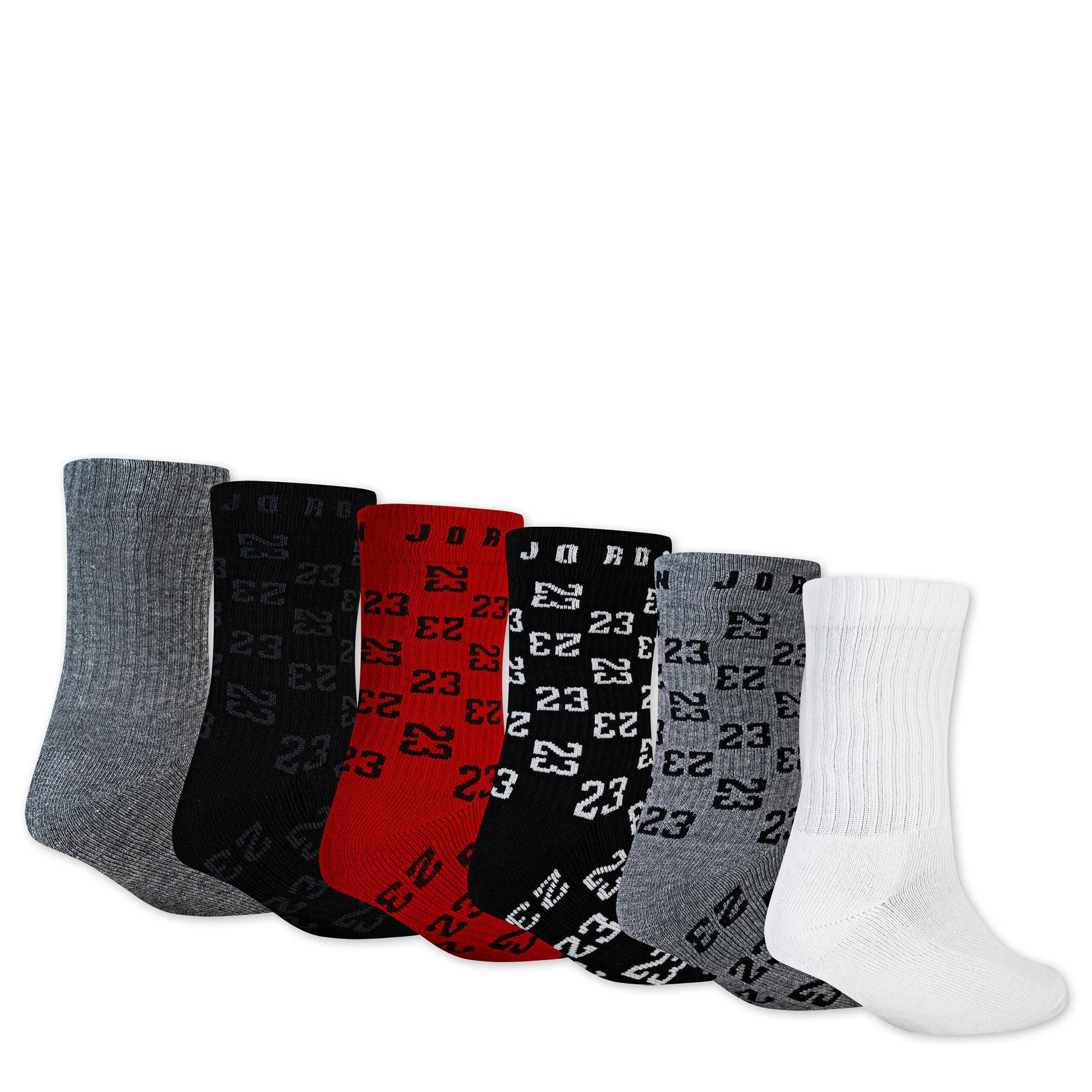 Monogram Essential Crew Socks 6-Pack (3Y-5Y) - Image 2