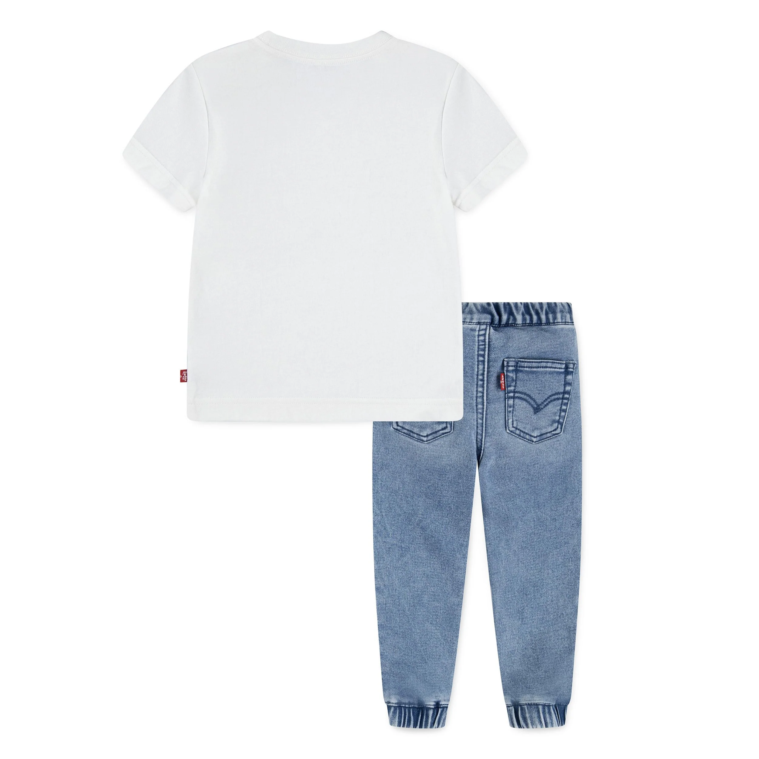 Moto Patch Tee W/ Dobby Jean Set (Toddler) - Image 2