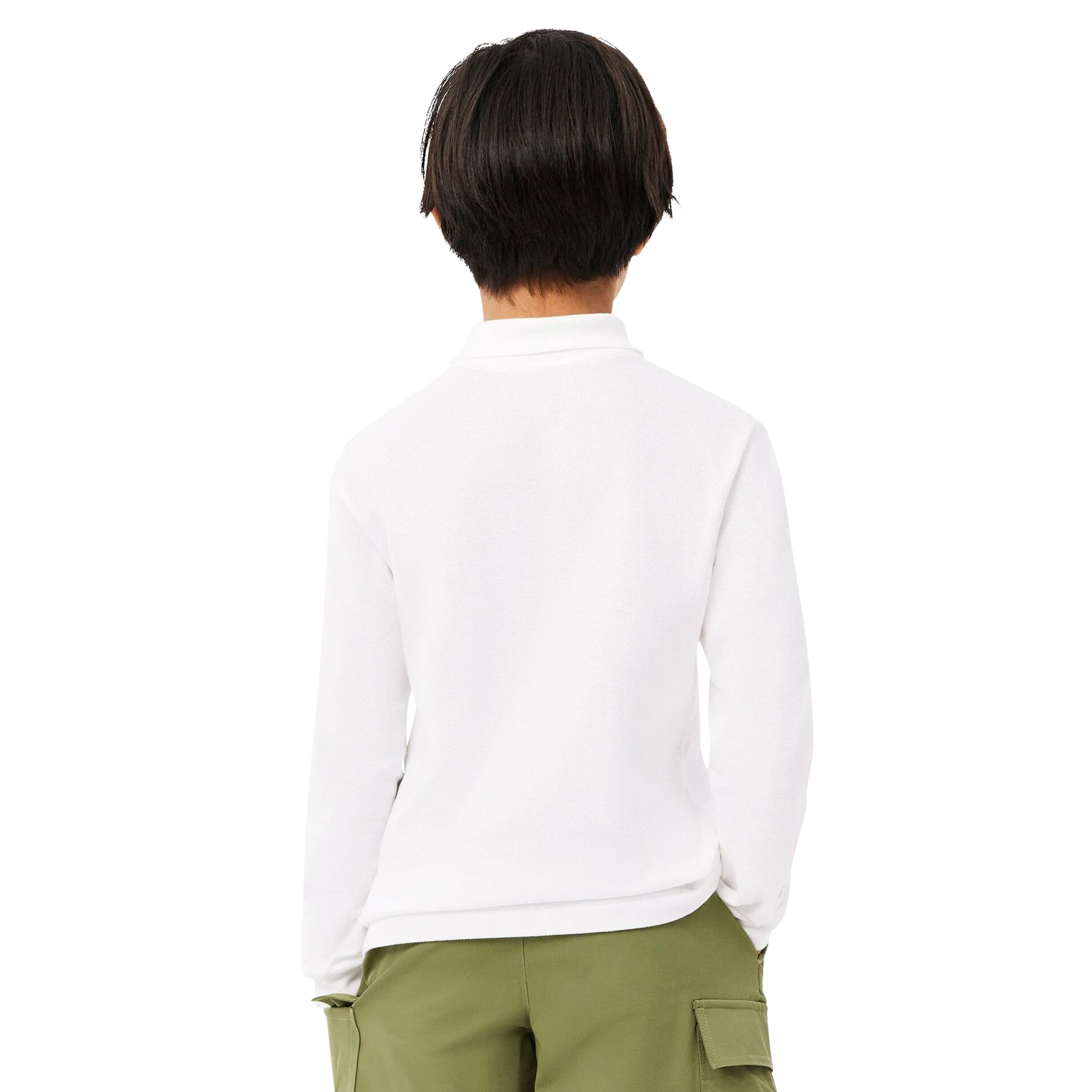 Petit Pique Long Sleeve Polo (Big Kid) - Image 2