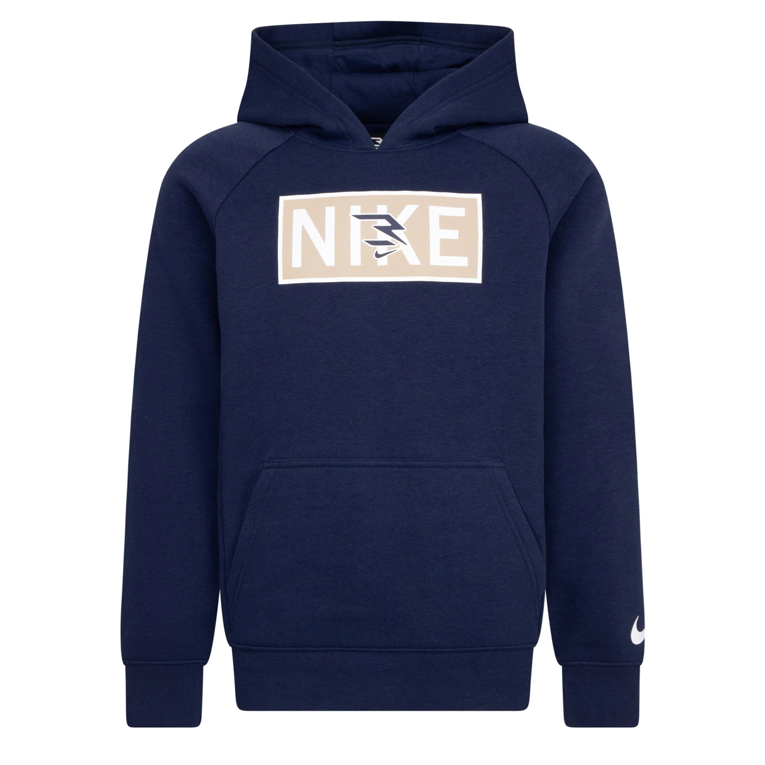Plate Logo Fleece Hoodie (Big Kid)