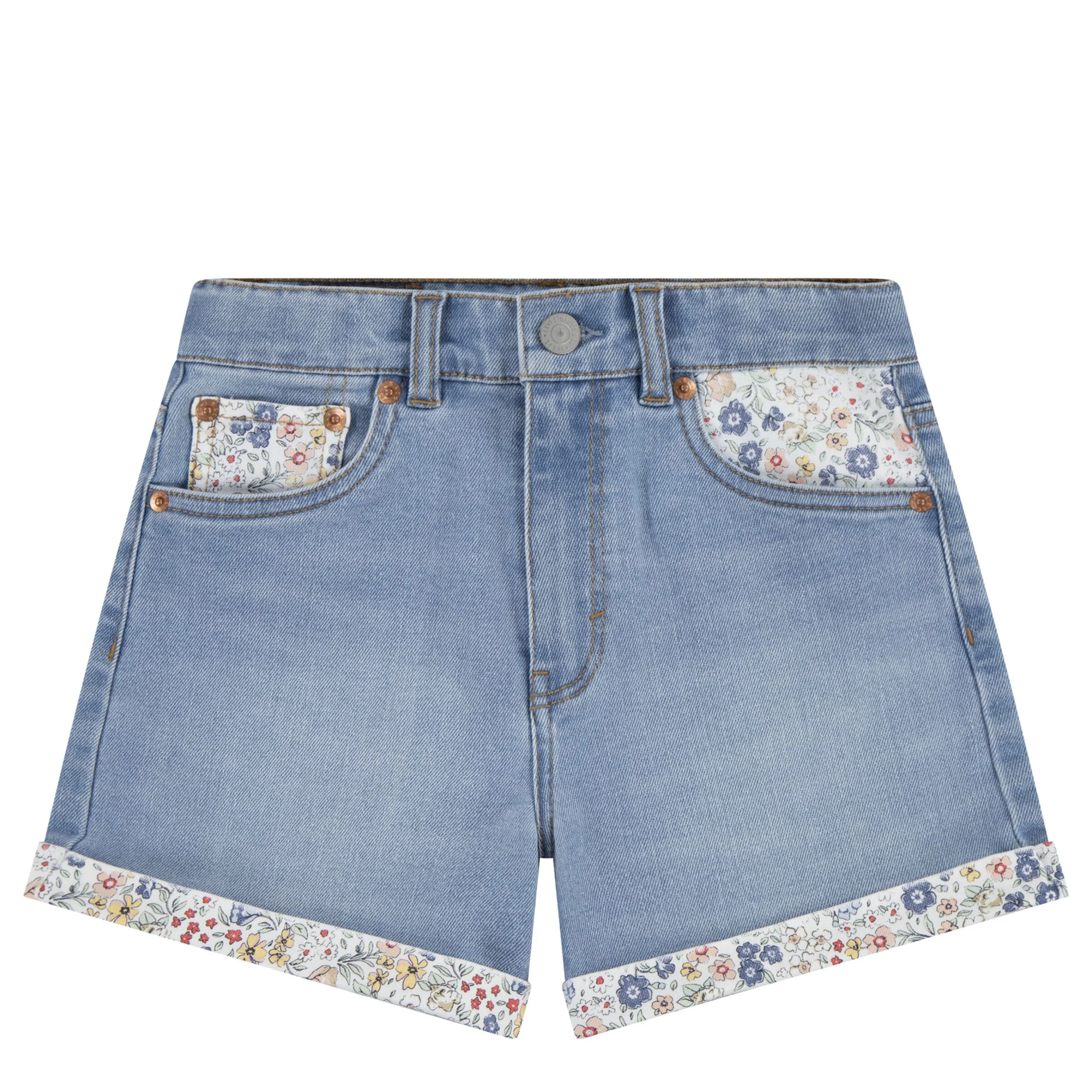 Print Block Mom Shorts (Big Kid)