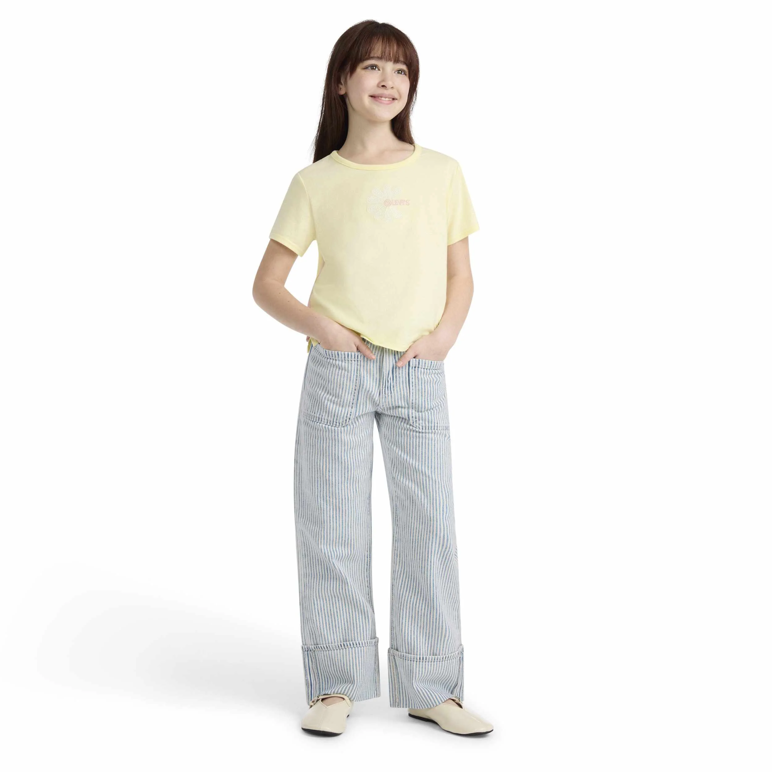 Railroad Wide Leg Jean (Big Kids) - Image 3