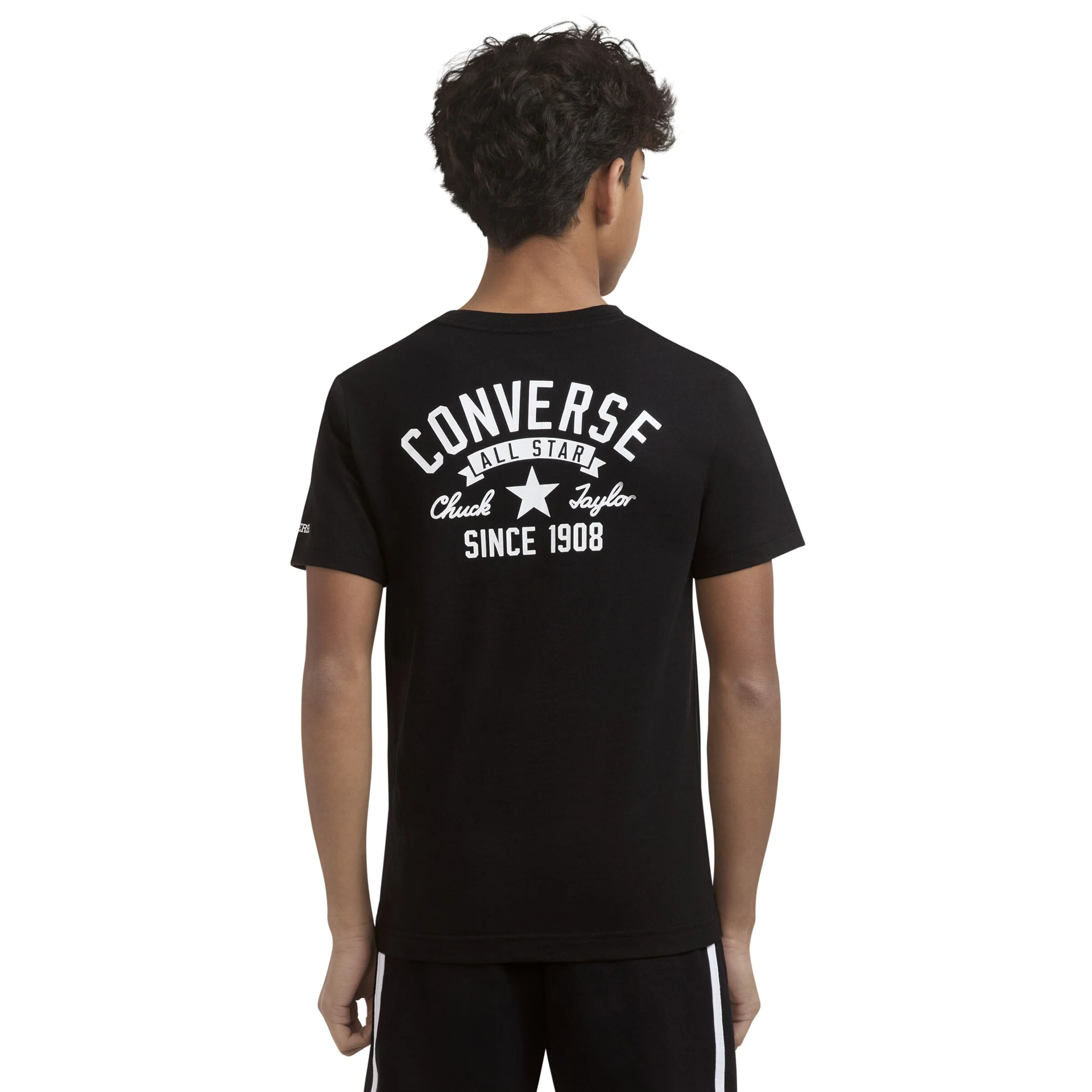 Retro Logo Short Sleeve Tee (Big Kid) - Image 2
