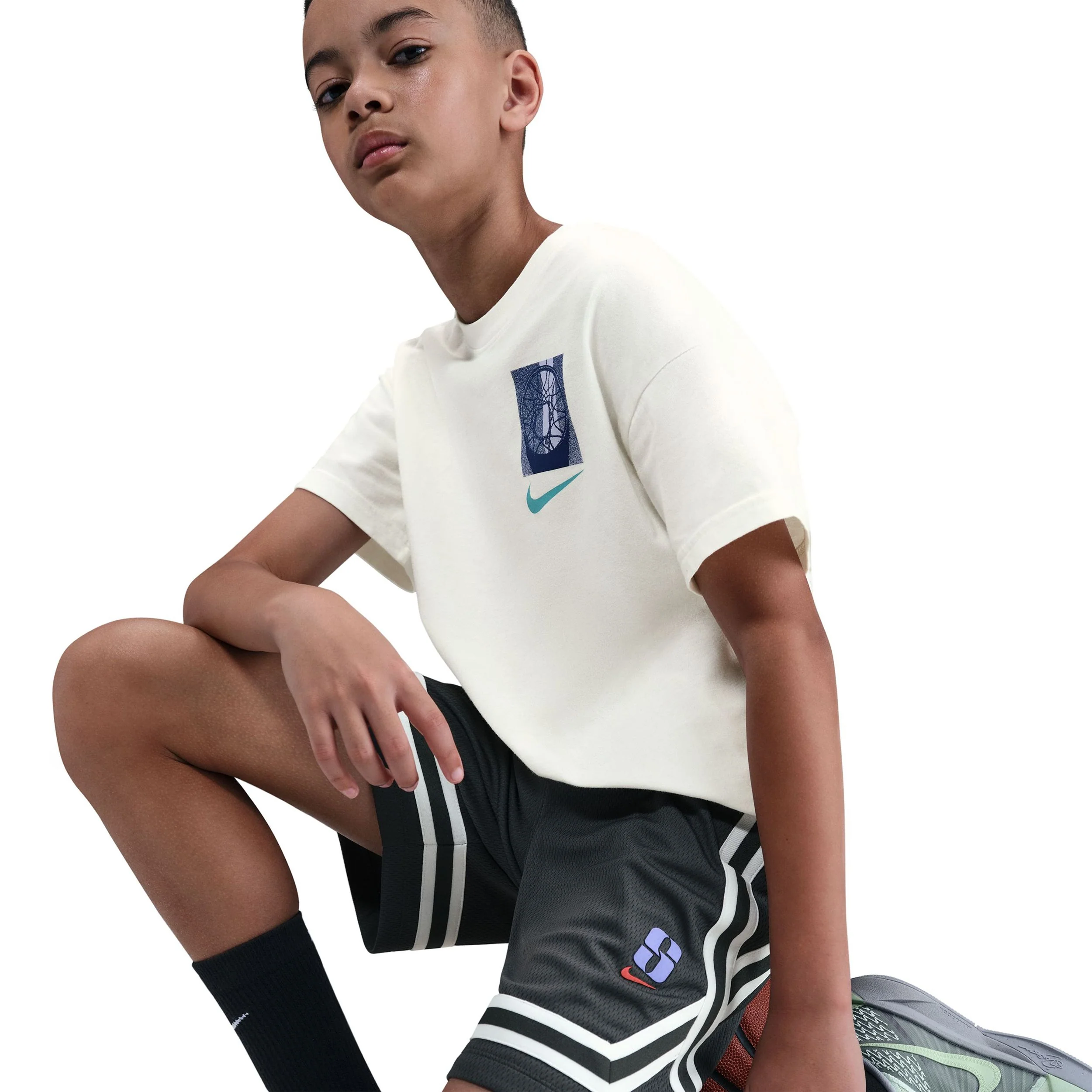 Sabrina Crossover Dri-Fit Shorts (Big Kid) - Image 3