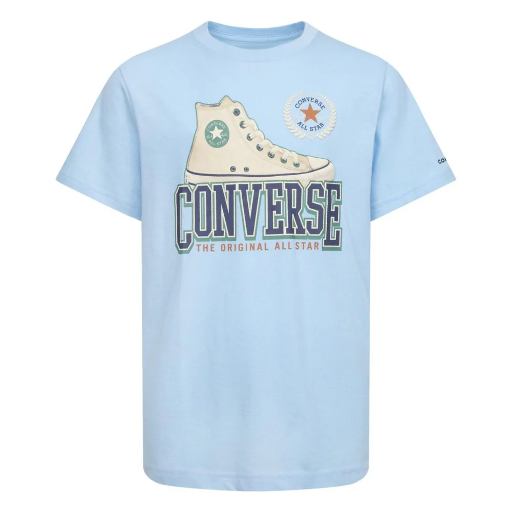 Script Sneaker Short Sleeve Tee (Big Kid)